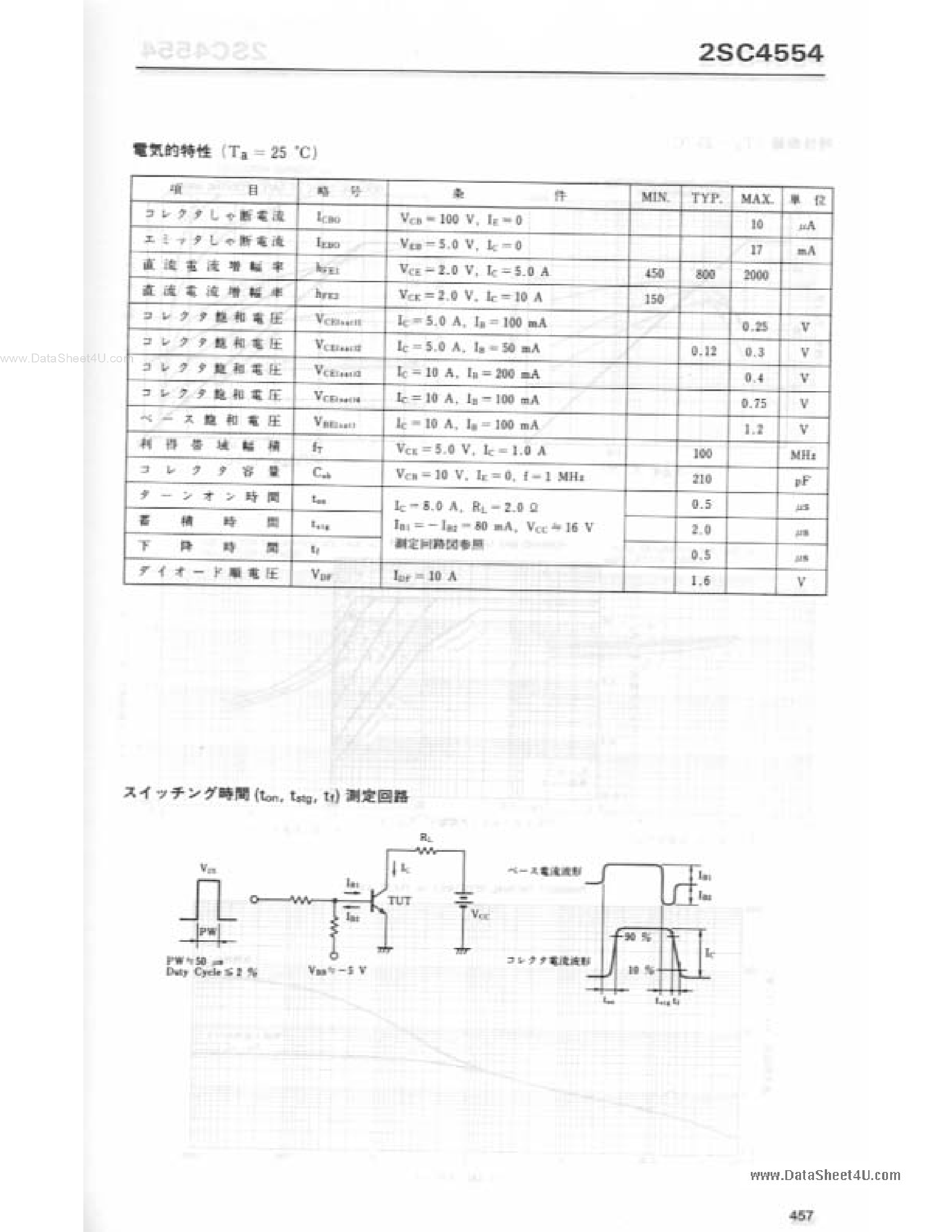 Даташит 2SC4554 - 2SC4554 страница 2