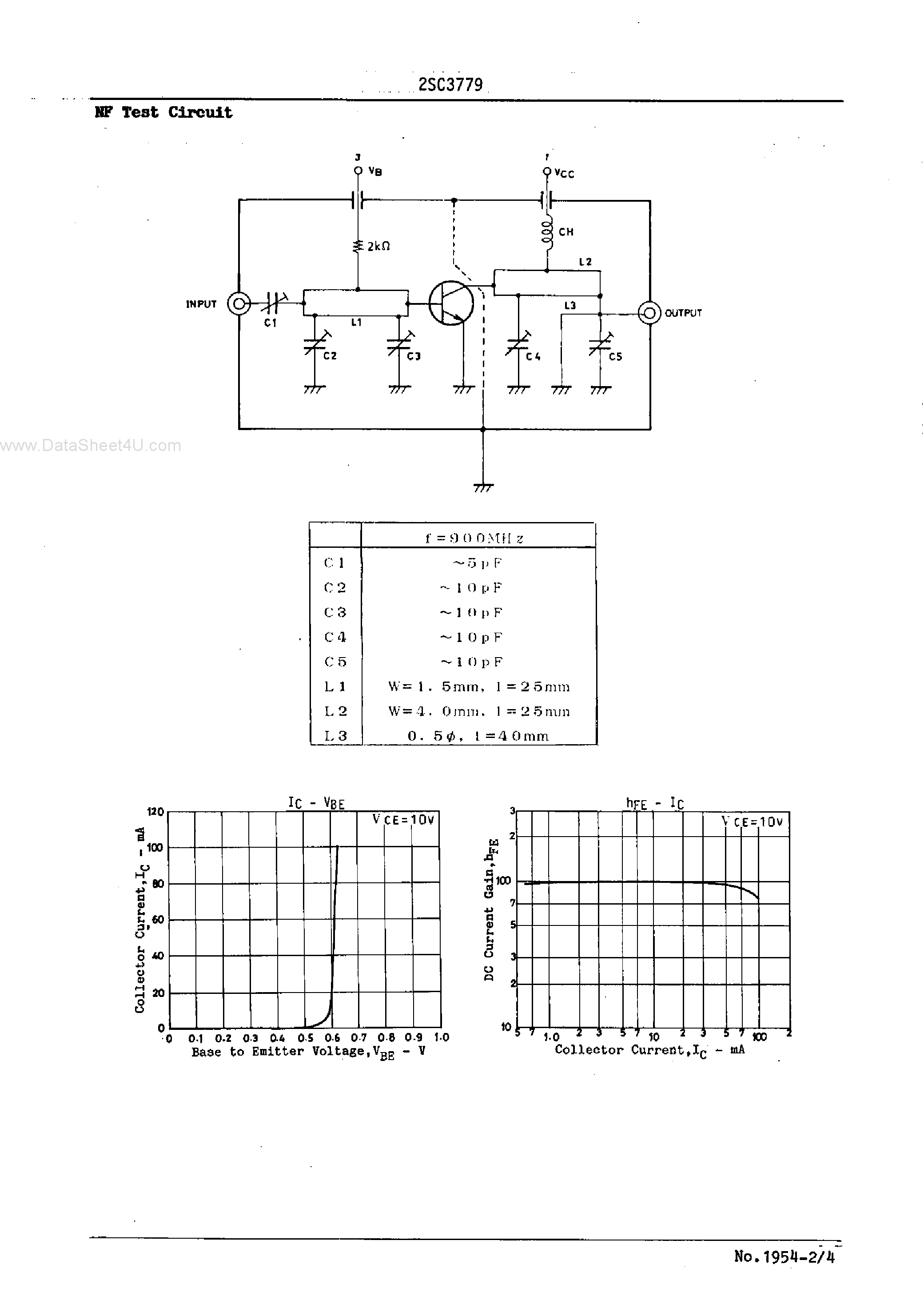 Datasheet C3779 - Search -----> 2SC3779 page 2