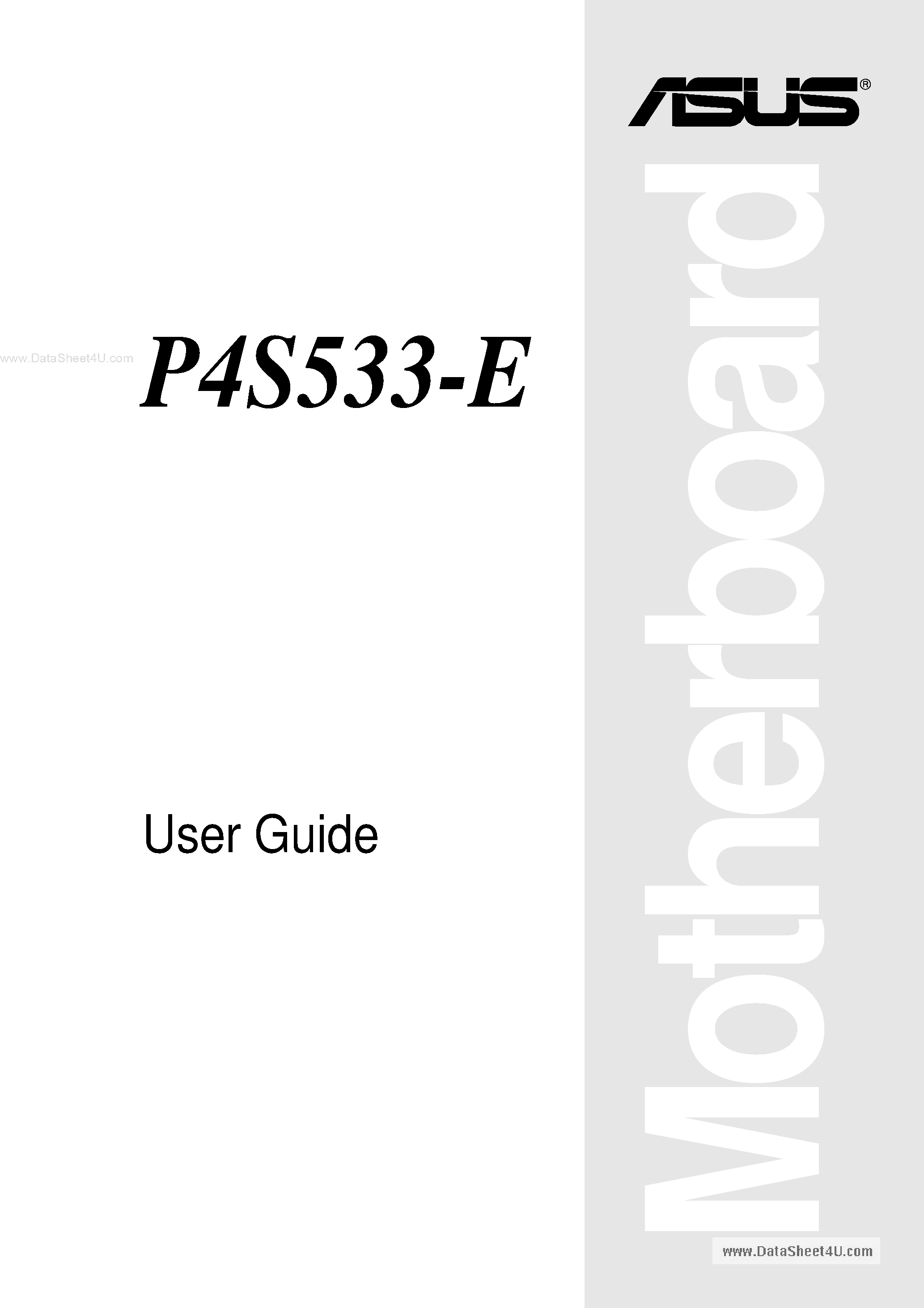 Даташит P4S533-E - User Guide страница 1