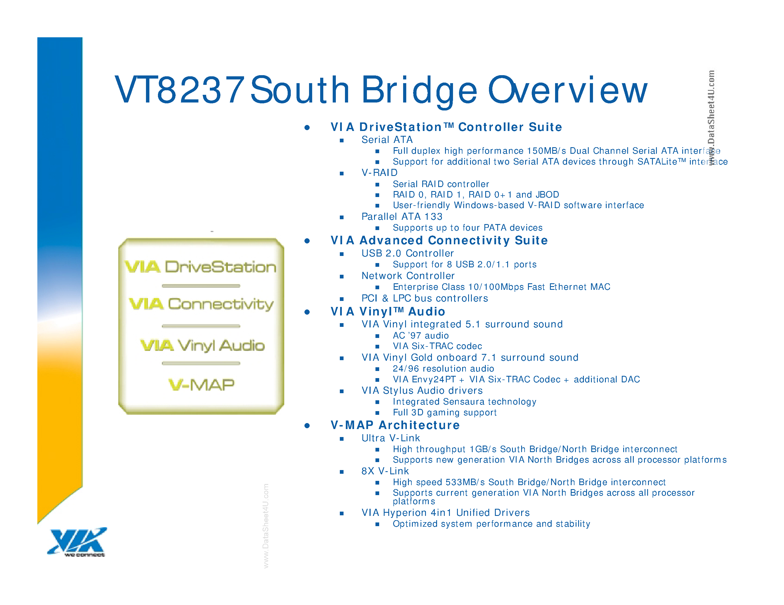Datasheet VT8237 - Bringing Serial ATA/RAID page 2