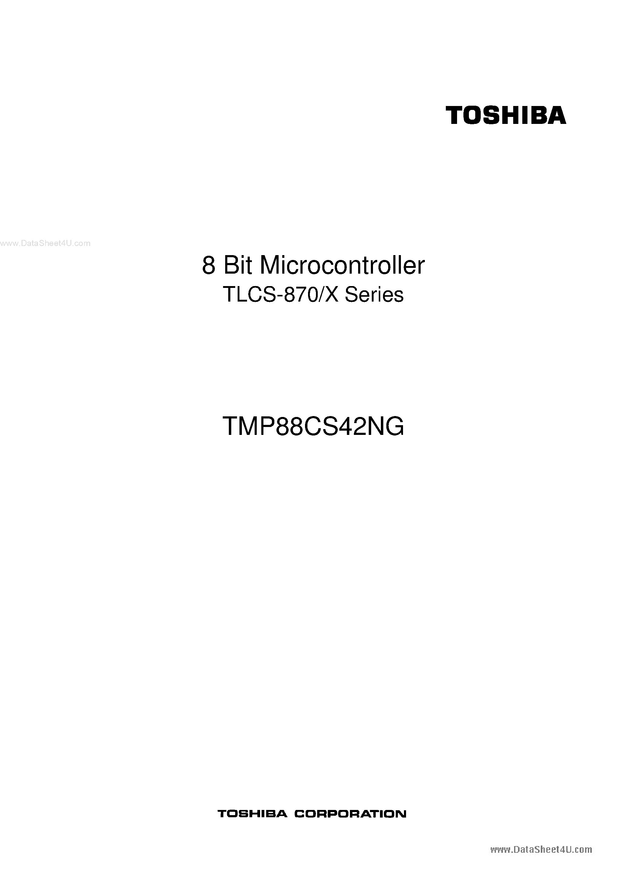 Datasheet TMP88CS42NG - 8 Bit Microcontroller page 1