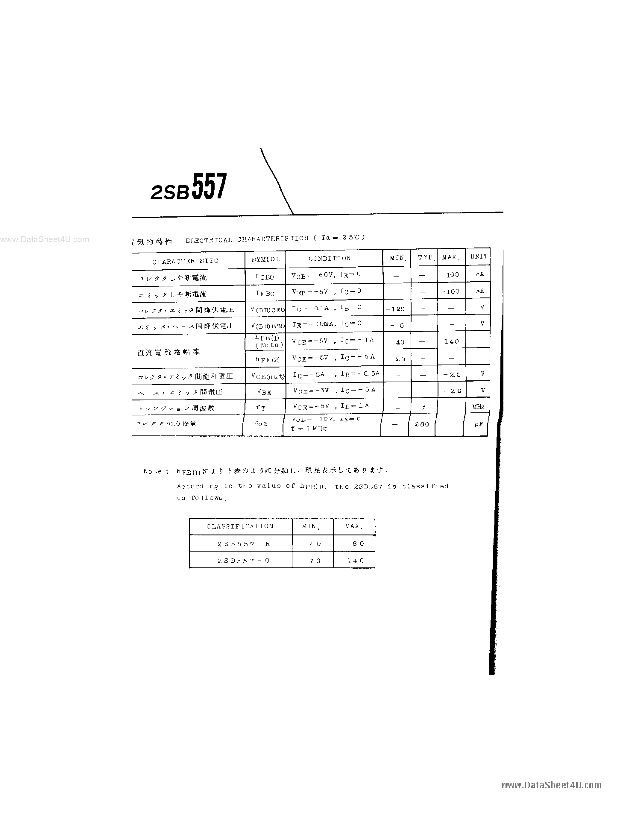 Datasheet 2SB557 - ICON PNP TRIPLE DIFFUSED MESA TRANSISTOR page 2