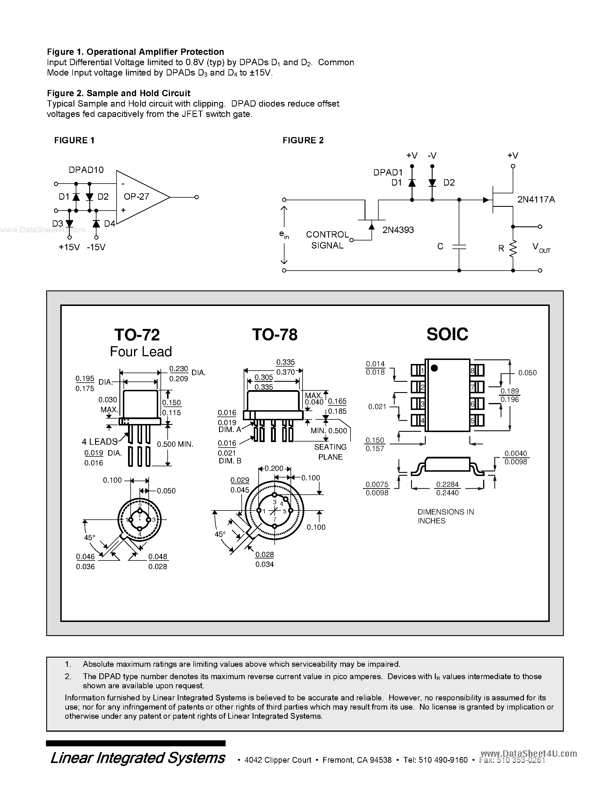 Даташит DPAD - MONOLITHIC DUAL PICO AMPERE DIODES страница 2