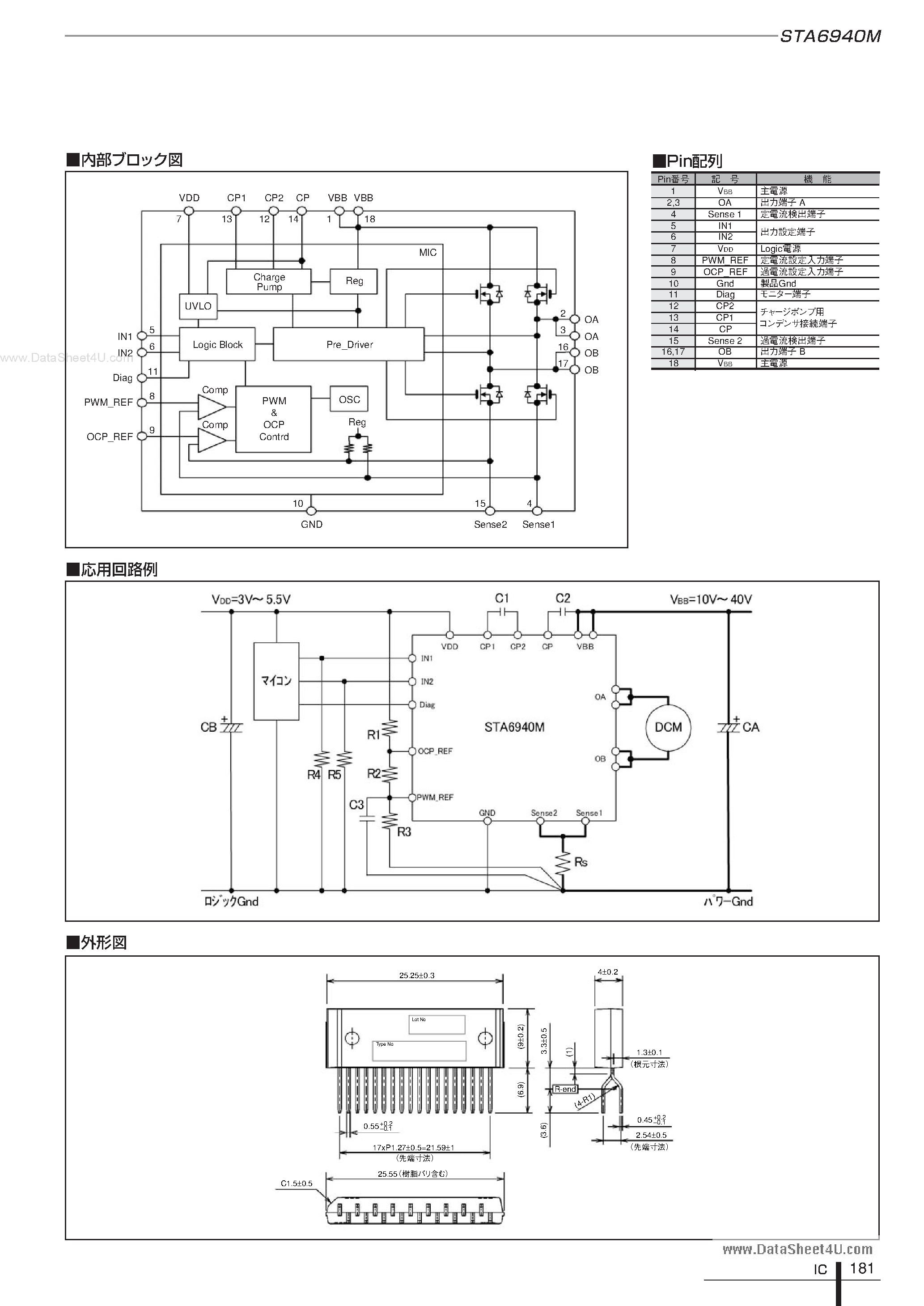 Datasheet STA6940M - STA6940M page 2