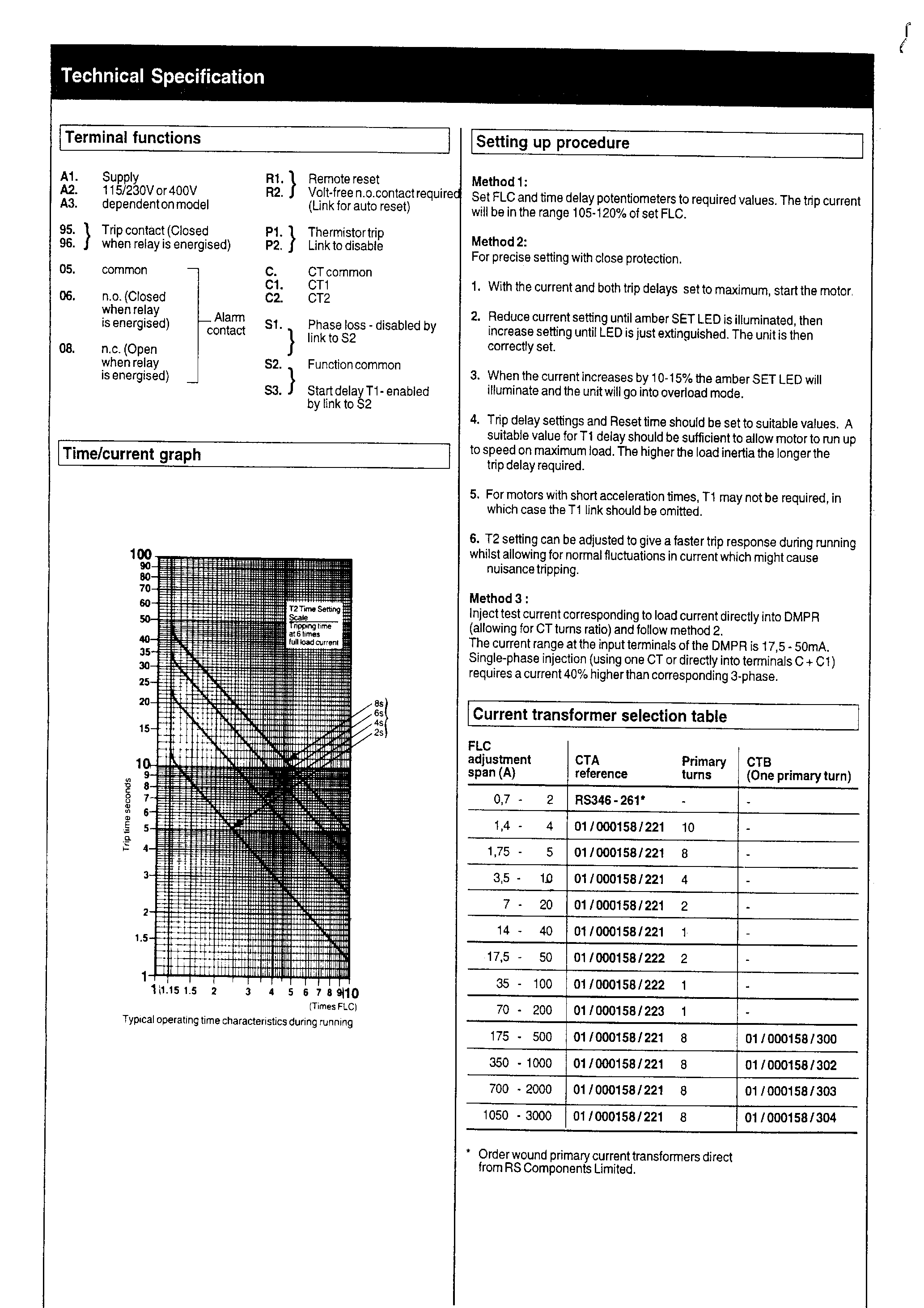 Даташит DMPRxxx - Relay Overload страница 2