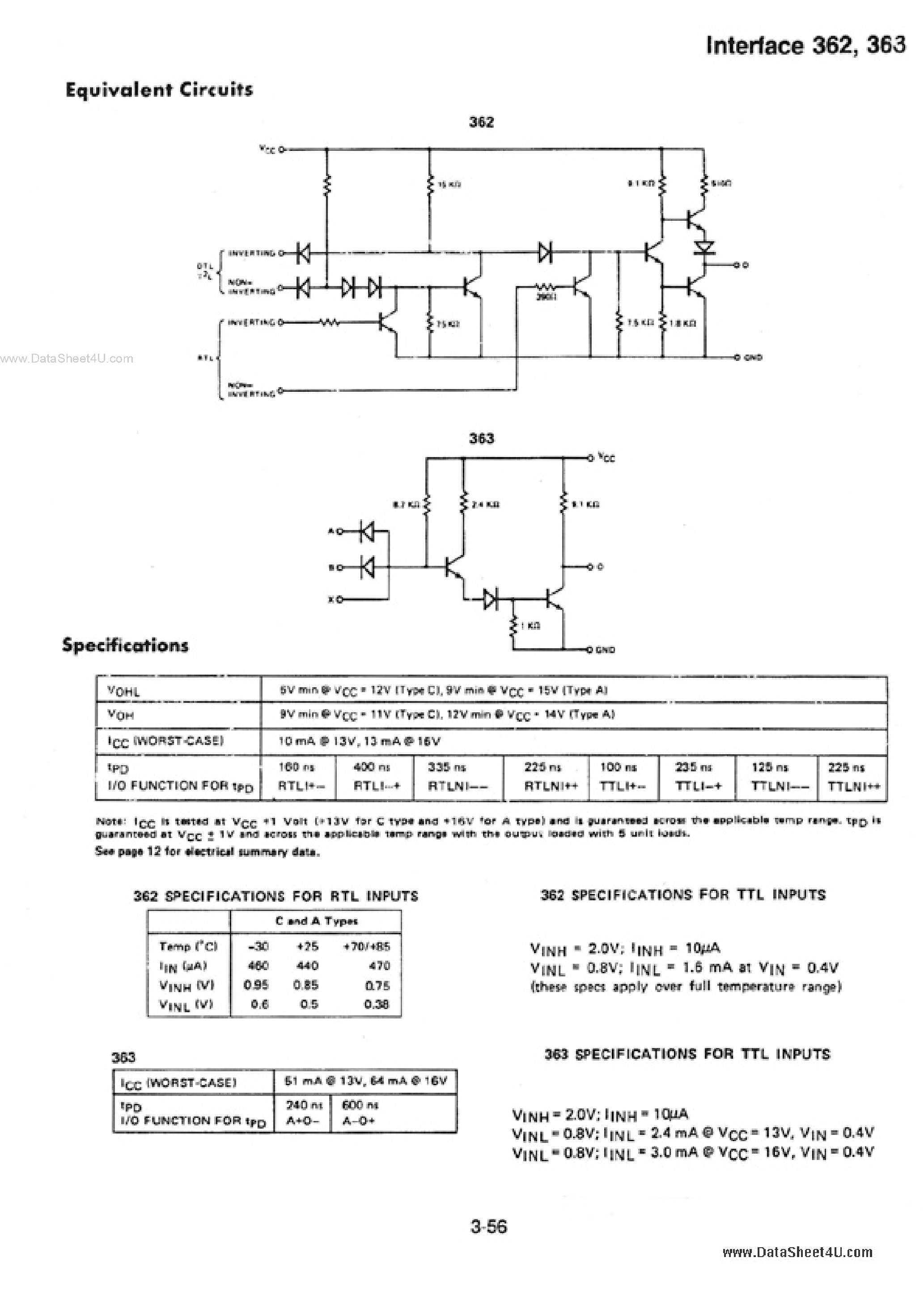 Datasheet TSC362 - (TSC362 / TSC363) 5 Volt 11-16V Interface page 2