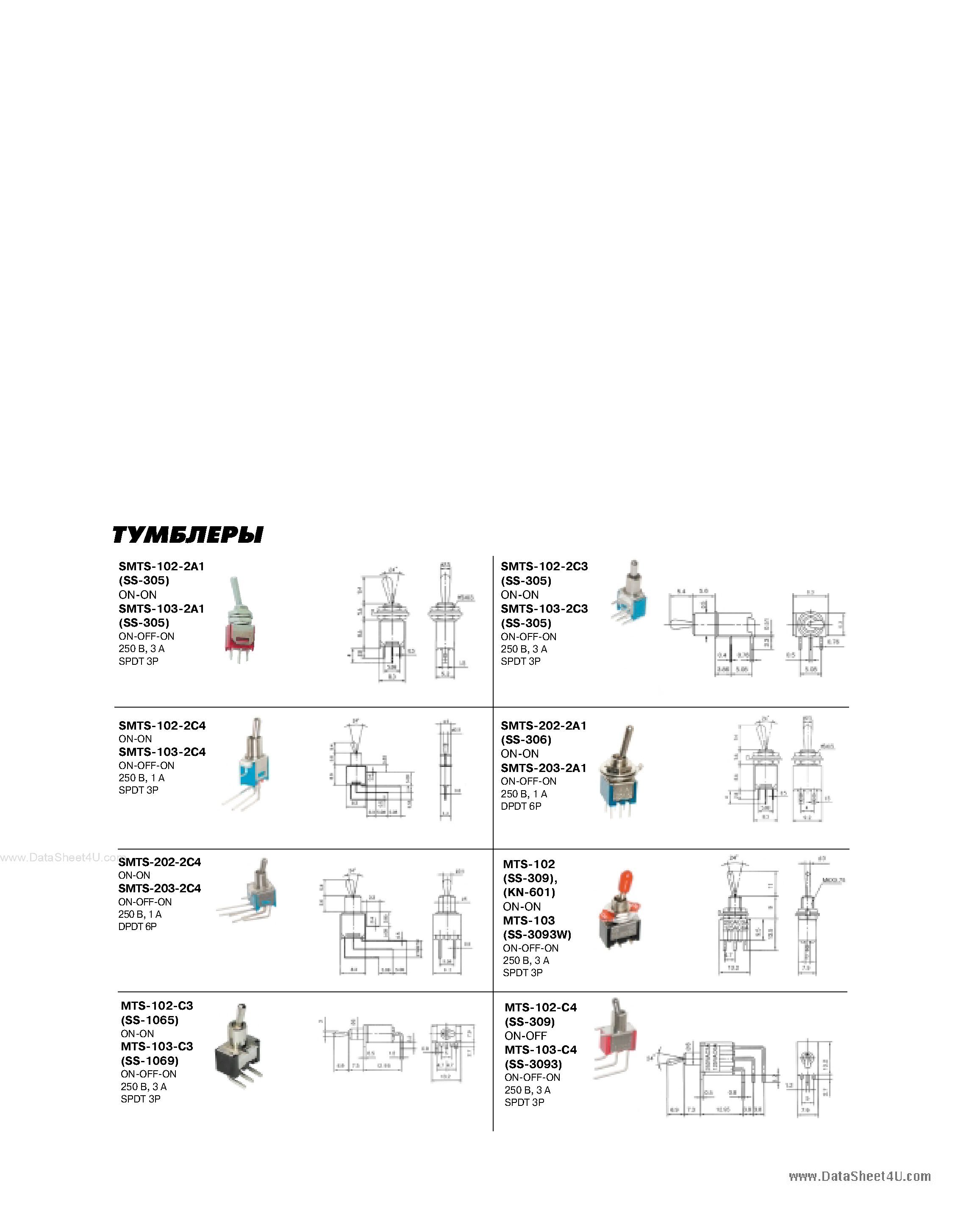 Datasheet SMTS-xxx page 1 Datasheet SMTS-xxx - Switch page 1