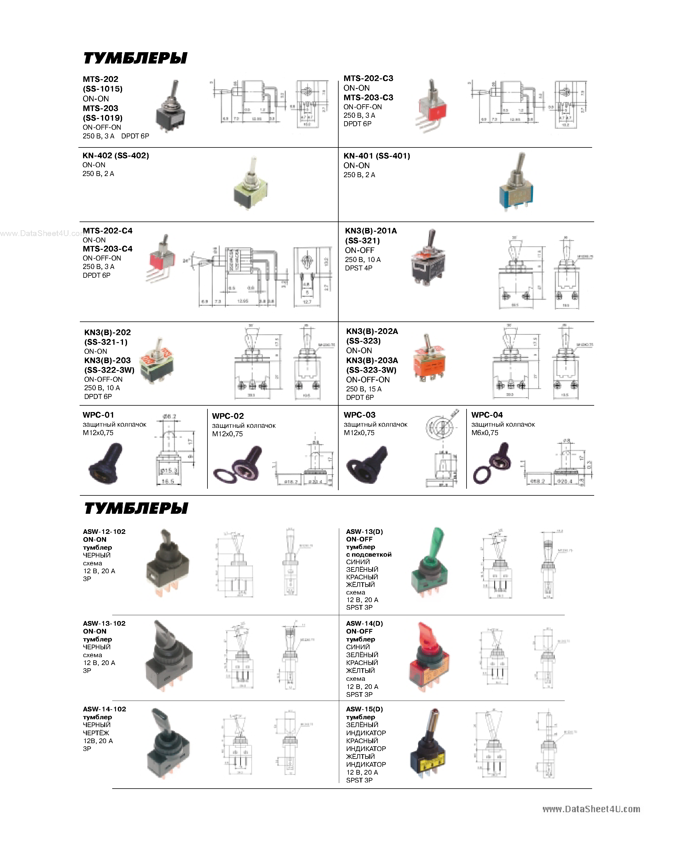 Datasheet SMTS-xxx page 2 Datasheet SMTS-xxx - Switch page 2
