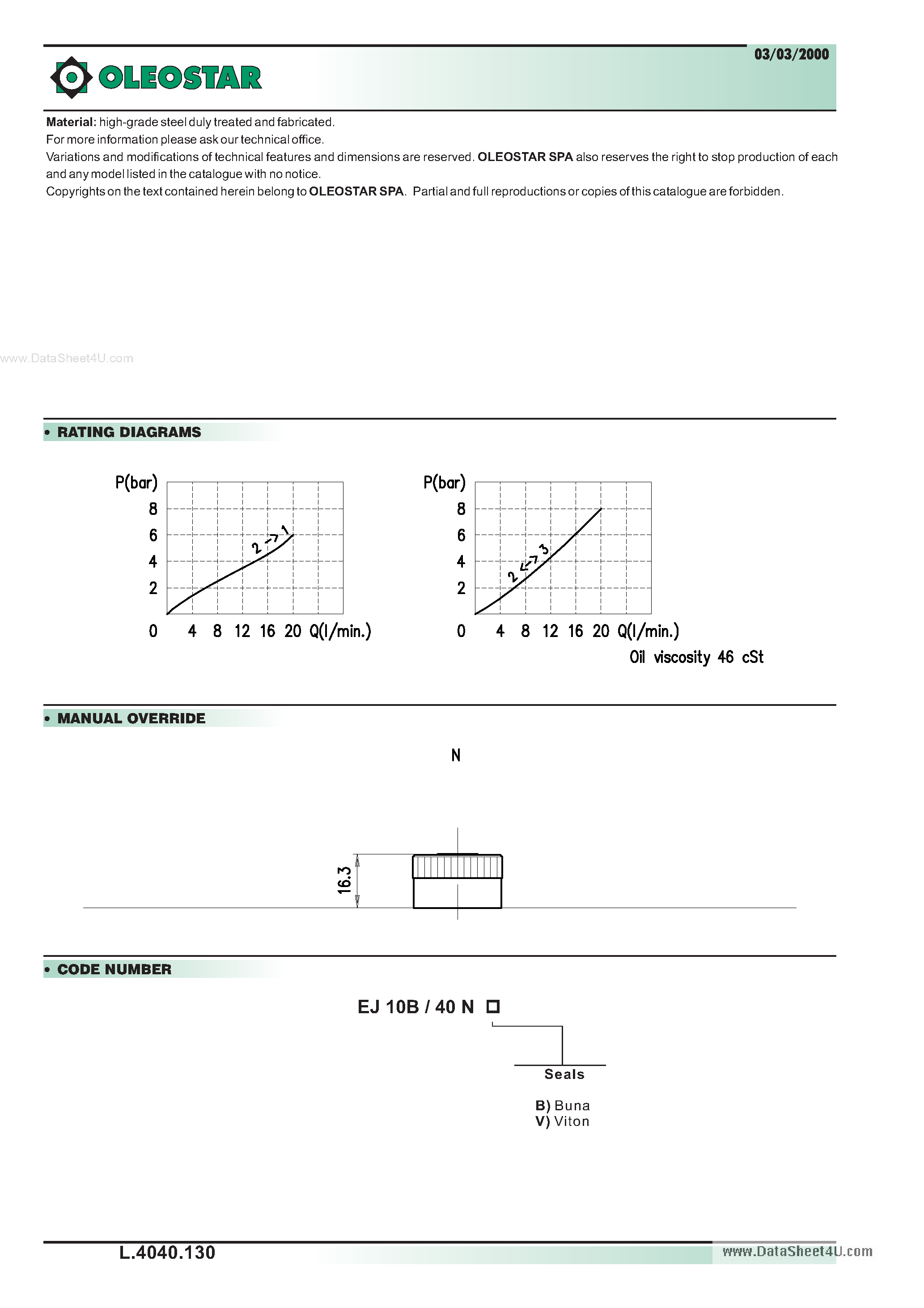 Datasheet EJ10B/4 page 2 Datasheet EJ10B/4 - Solenoid Valves page 2