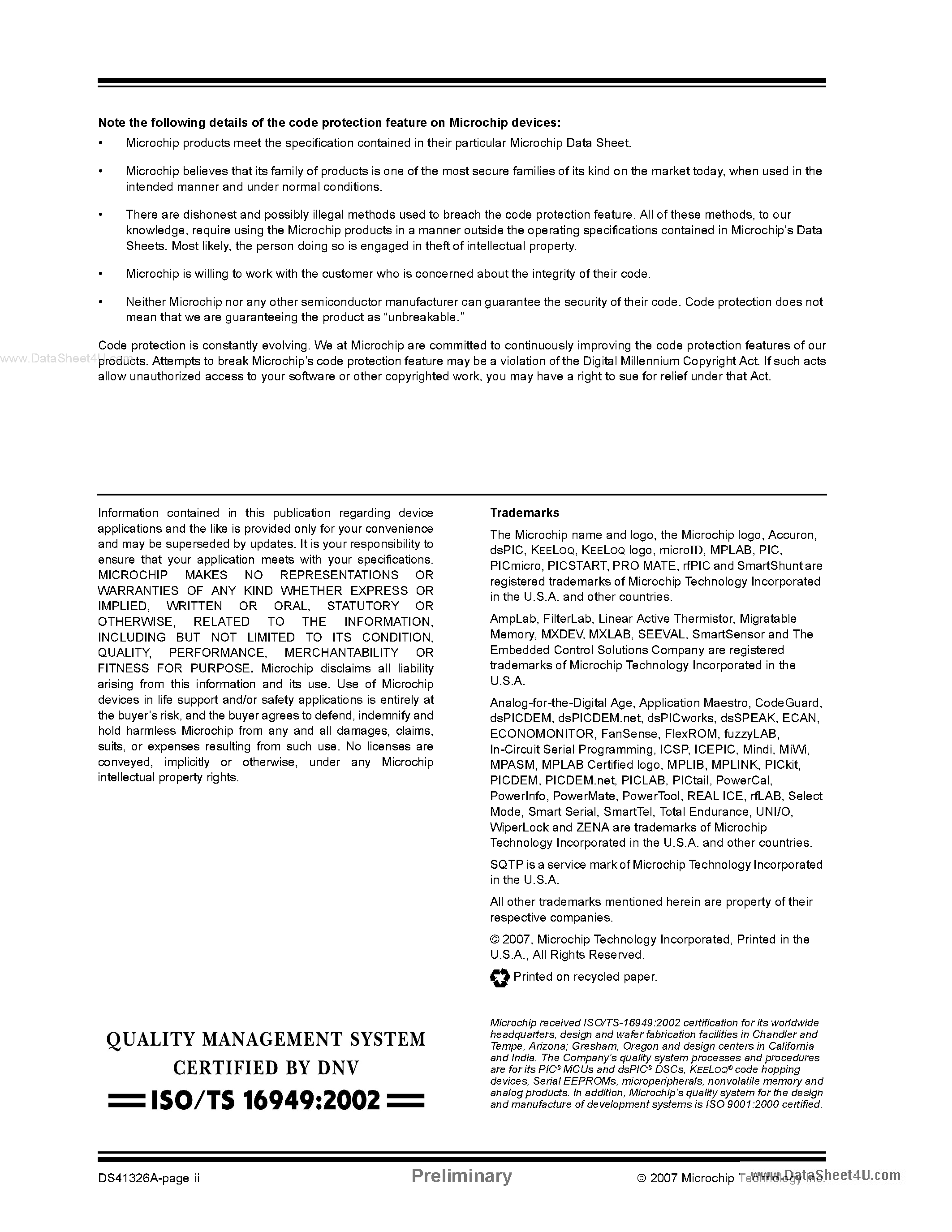Даташит PIC16F526 - 8-Bit Flash Microcontroller страница 2