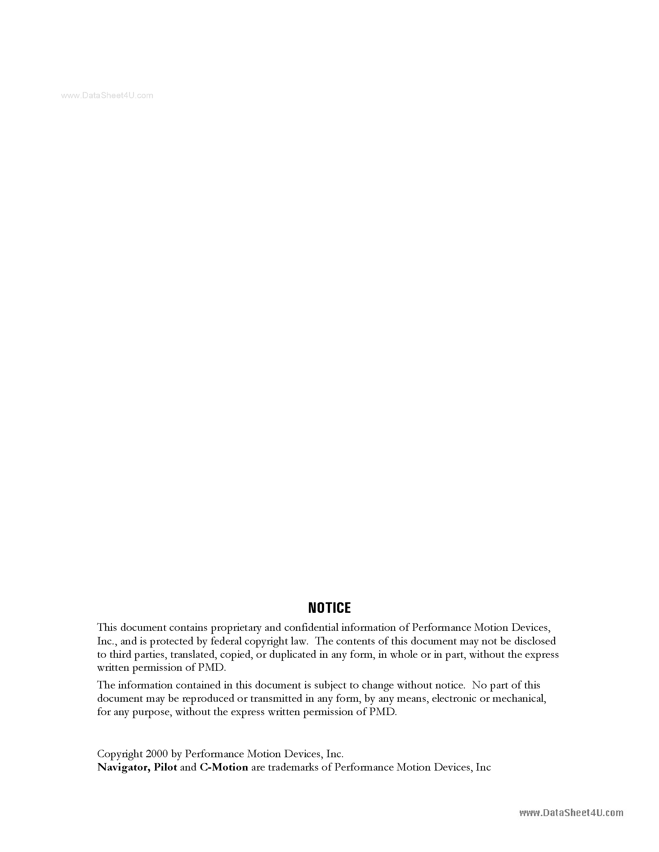 Datasheet MC3510 - Pilot Motion Processor page 2