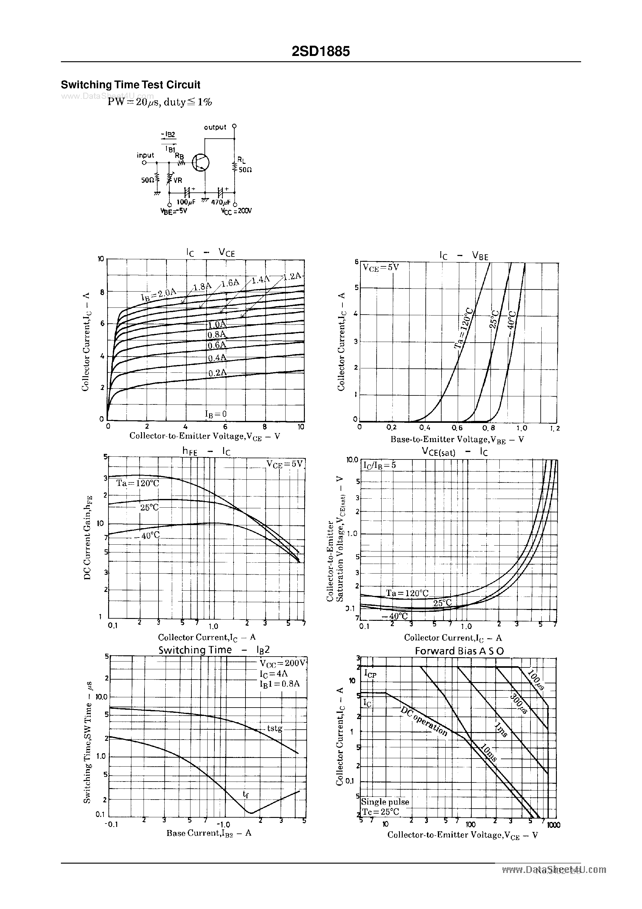 Datasheet D1885 page 2 Datasheet D1885 - Search -----> 2SD1885 page 2