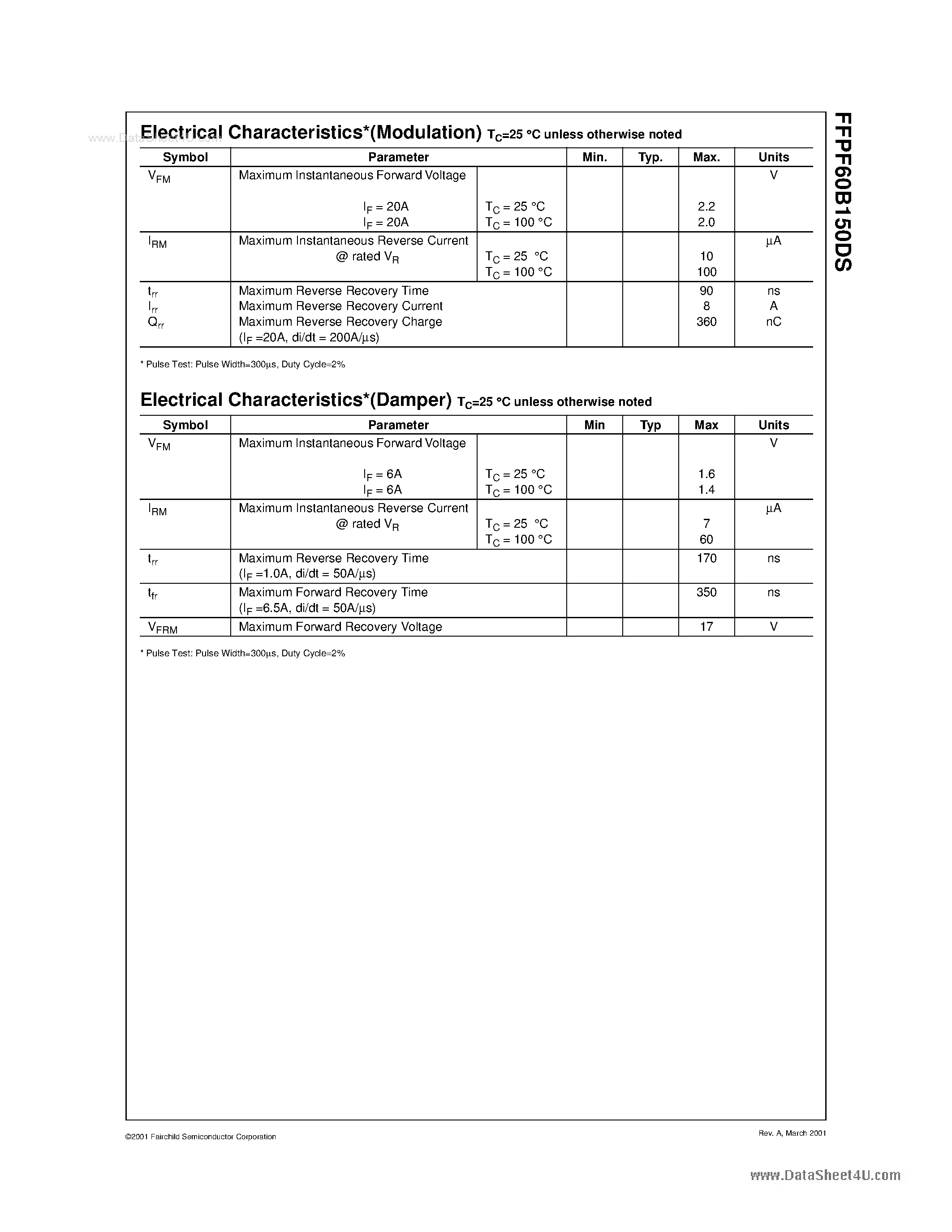 Datasheet F60B150DS - Search -----> FFPF60B150DS page 2