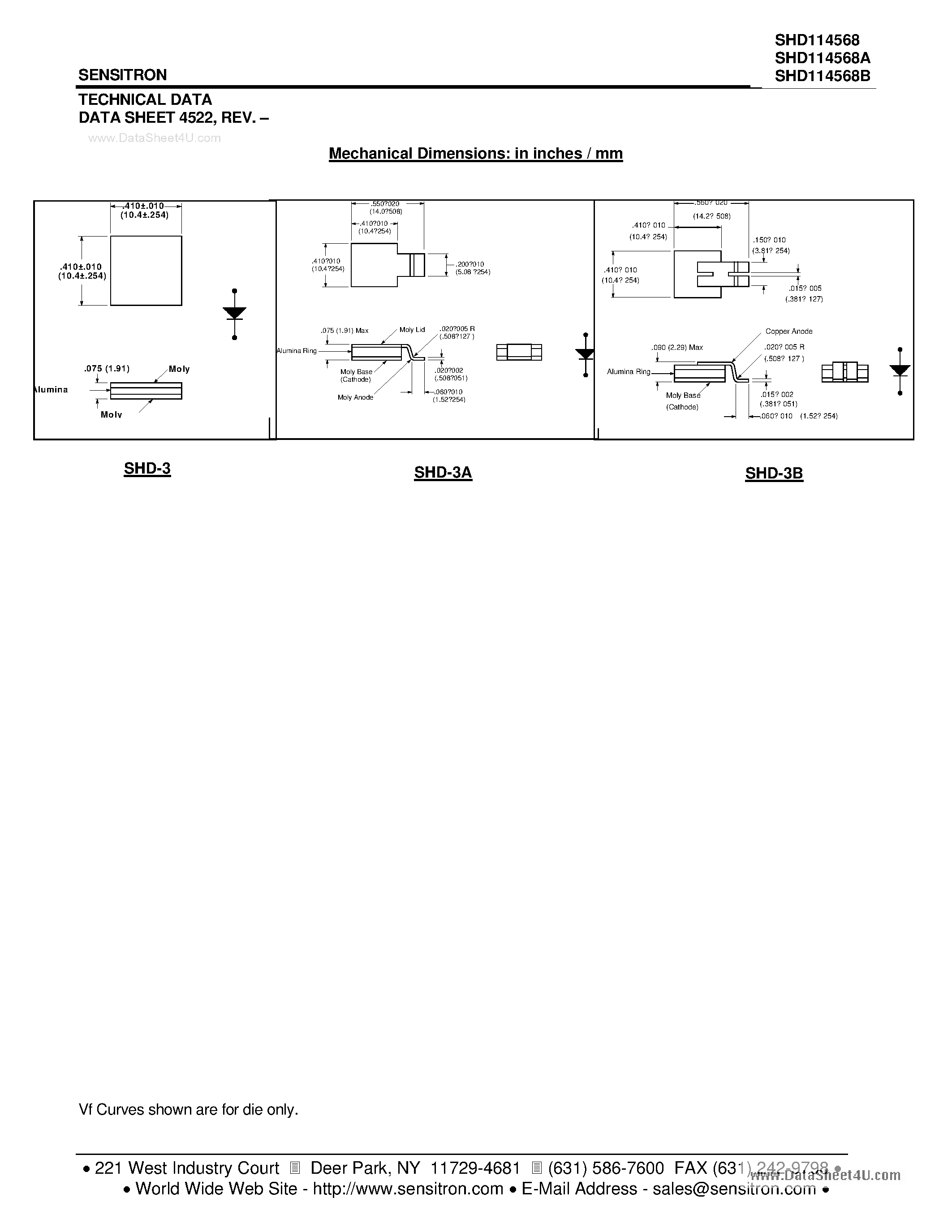 Datasheet SHD114568 page 2 Datasheet SHD114568 - POWER SCHOTTKY RECTIFIER page 2