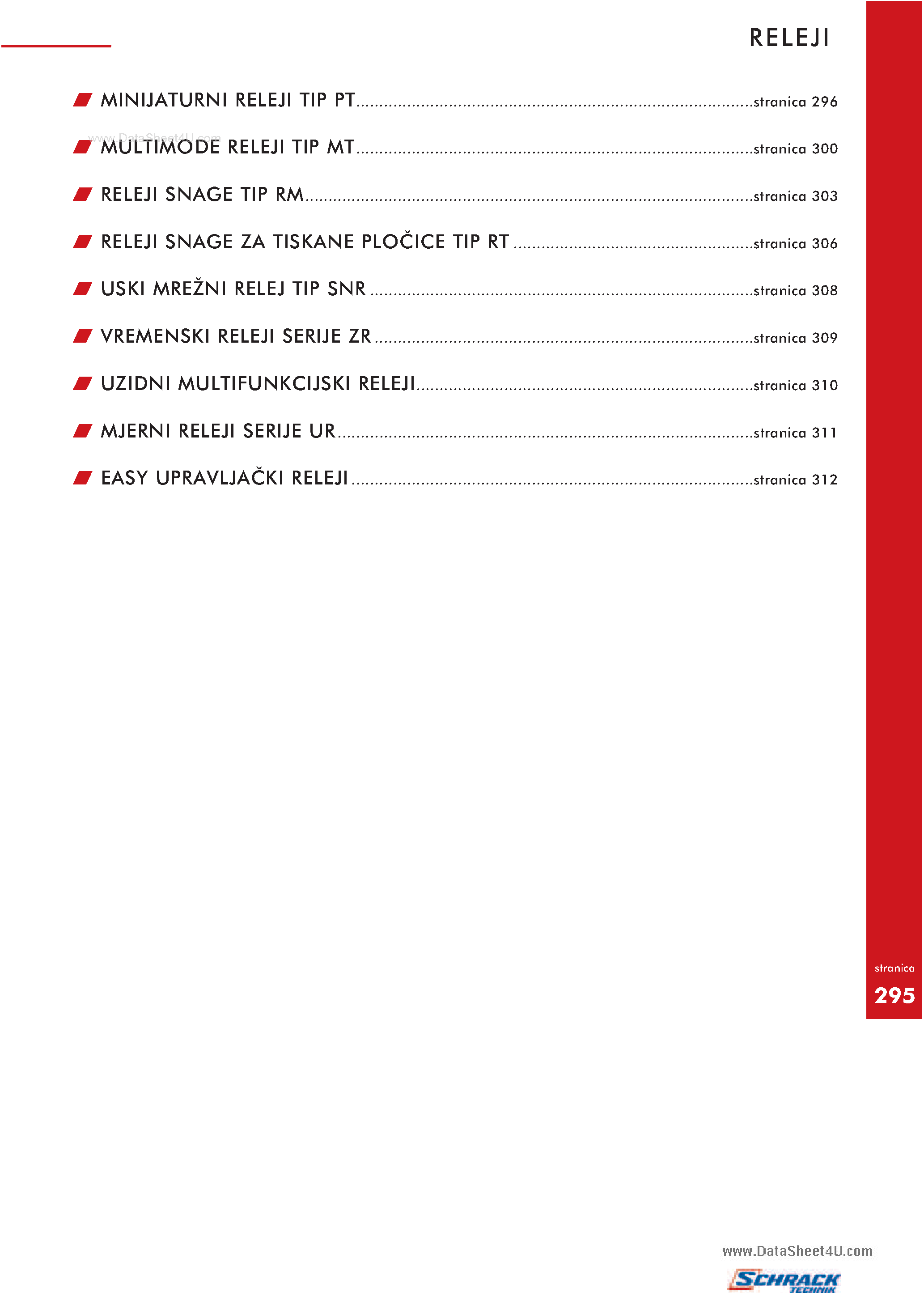Datasheet YPT78704 - Relay page 1