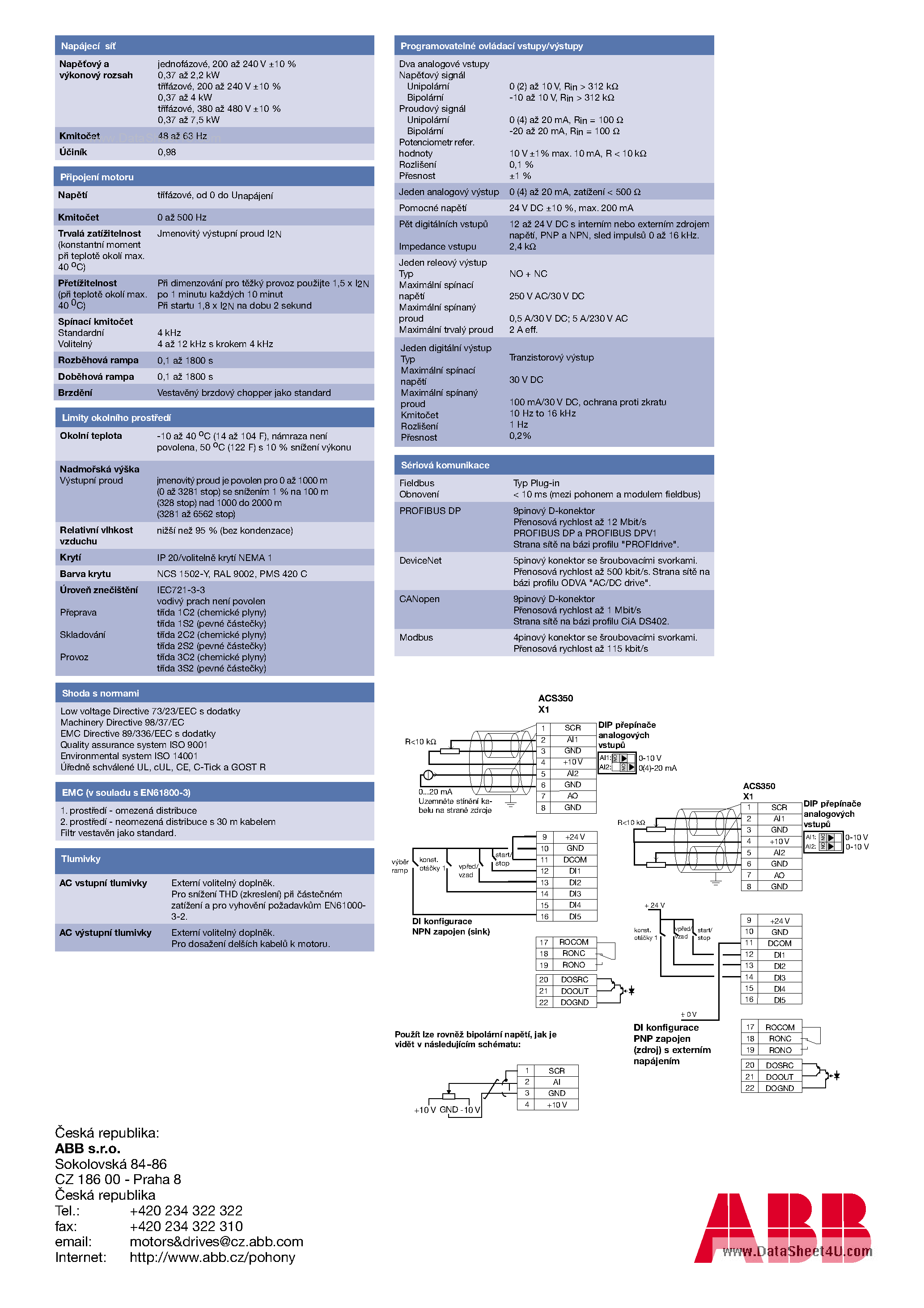Datasheet ACS350 - Inverter page 2