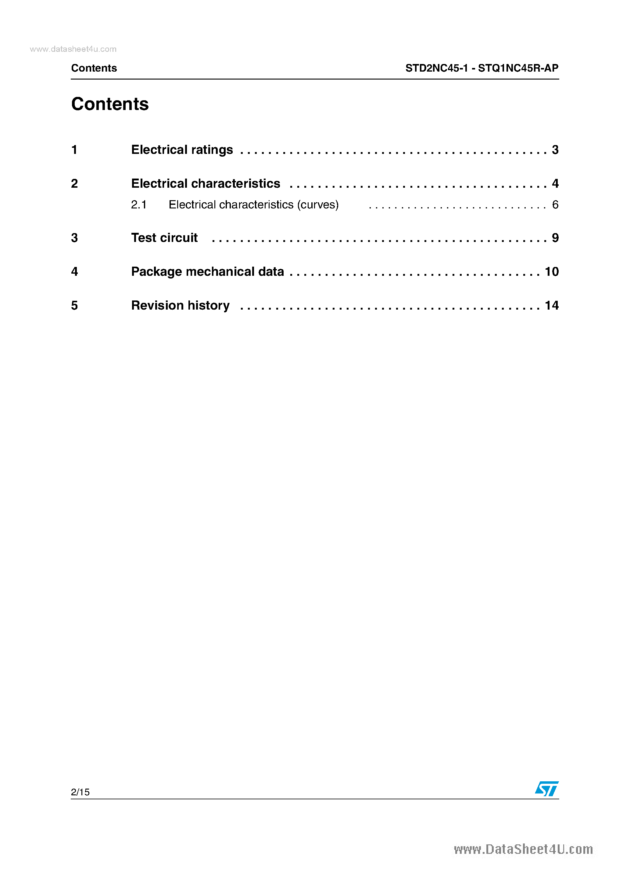 Даташит на микросхему Q1NC45R-AP страница 2 Даташит Q1NC45R-AP - Search -----> STQ1NC45R-AP страница 2