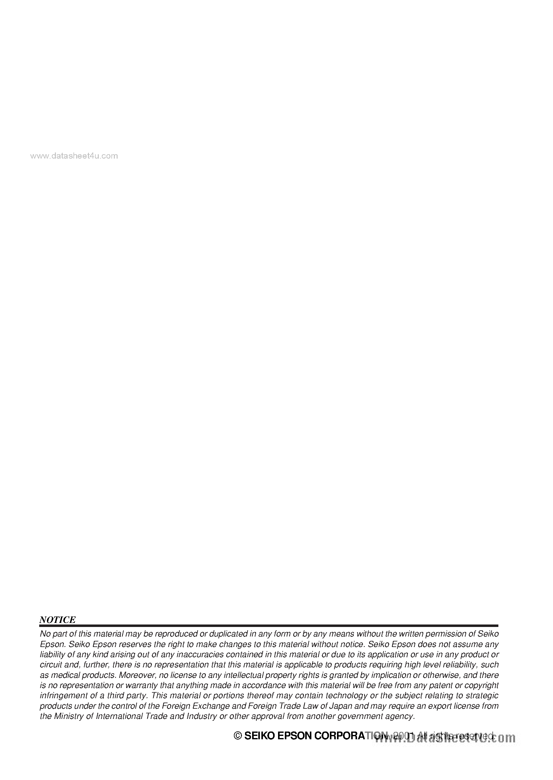 Datasheet S1C60N02 - CMOS 4-Bit Single Chip Microcomputer page 2