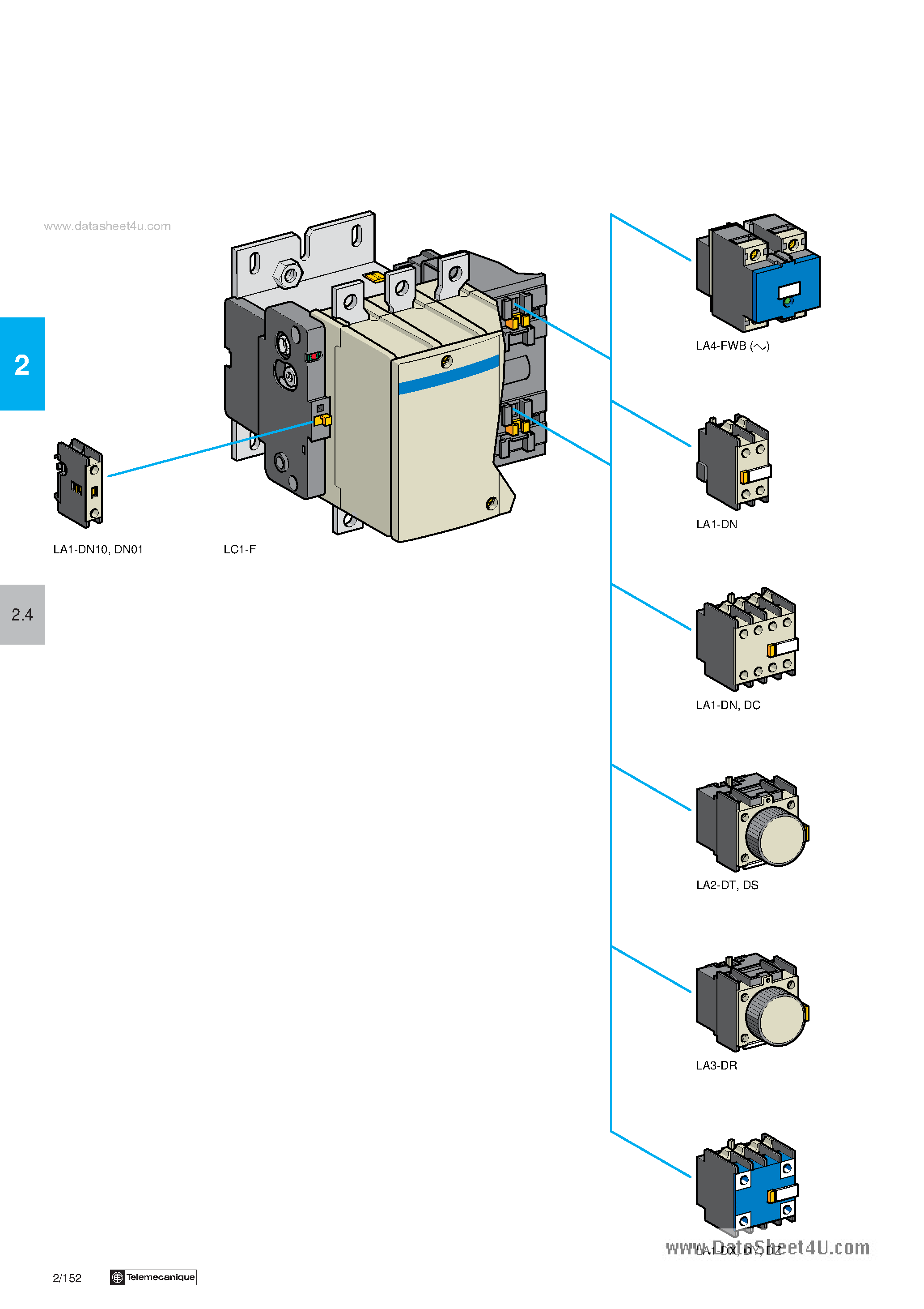 Даташит на микросхему LC1-F630 страница 1 Даташит LC1-F630 - Contactor страница 1