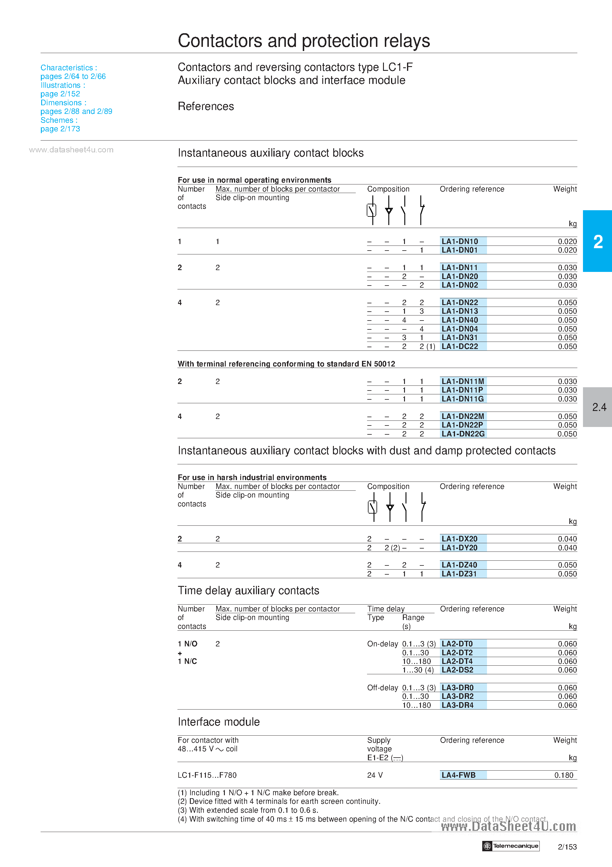 Даташит на микросхему LC1-F630 страница 2 Даташит LC1-F630 - Contactor страница 2