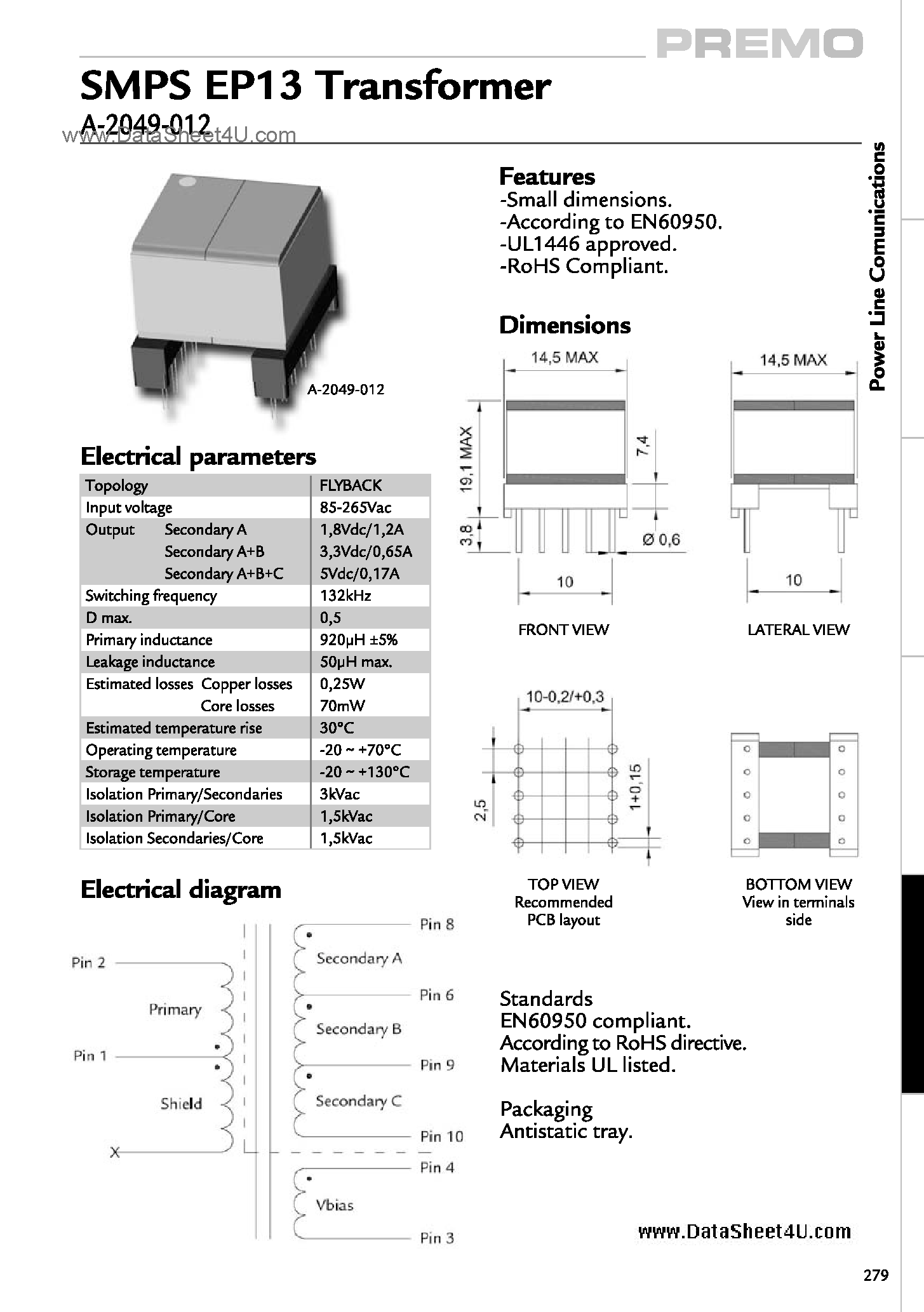 Datasheet A-2049-005 - PLC Components page 2