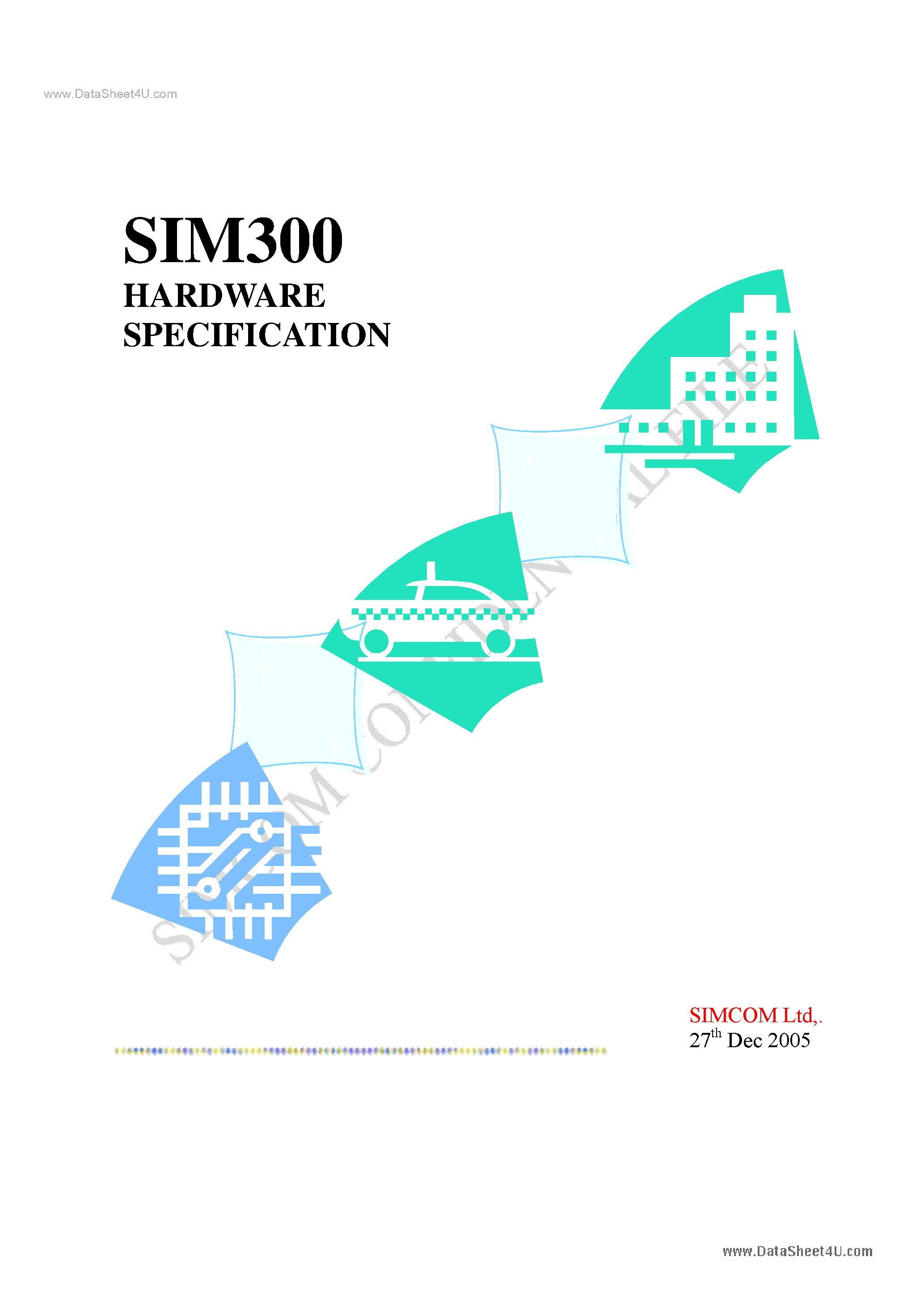 Даташит SIM300 - Hardware Specification страница 1