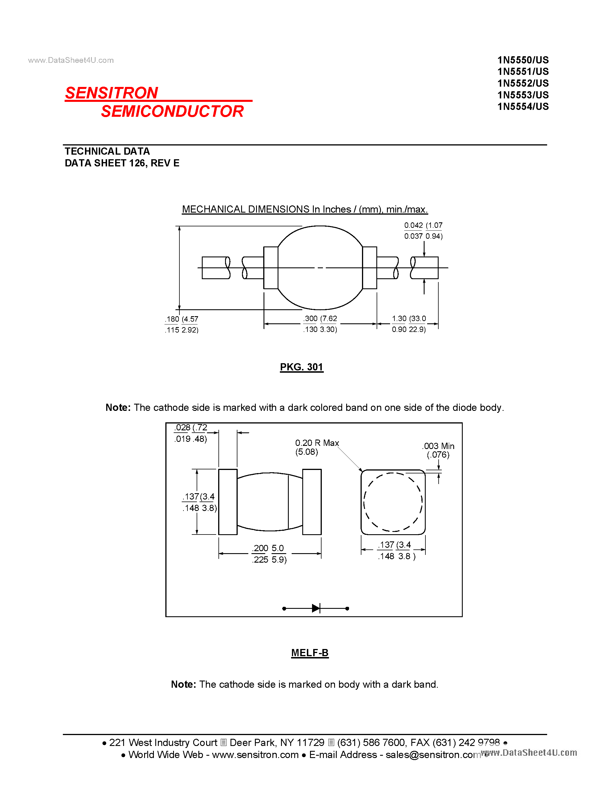 Даташит на микросхему 1N5550 страница 2 Даташит 1N5550 - (1N5550 - 1N5554) HIGH CURRENT AXIAL LEAD RECTIFIERS страница 2