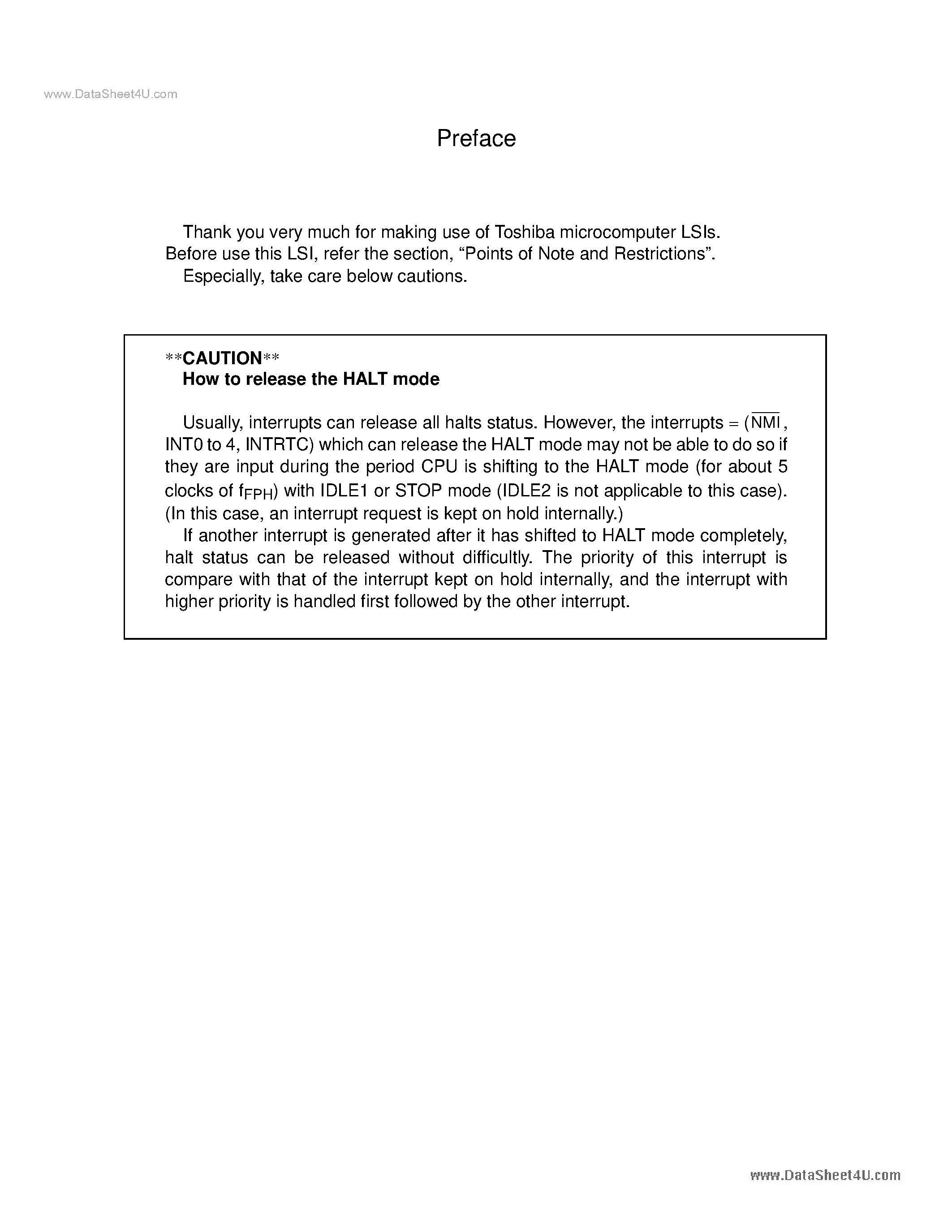 Даташит на микросхему TMP91CY22IFG страница 2 Даташит TMP91CY22IFG - Original CMOS 16-Bit Microcontroller страница 2