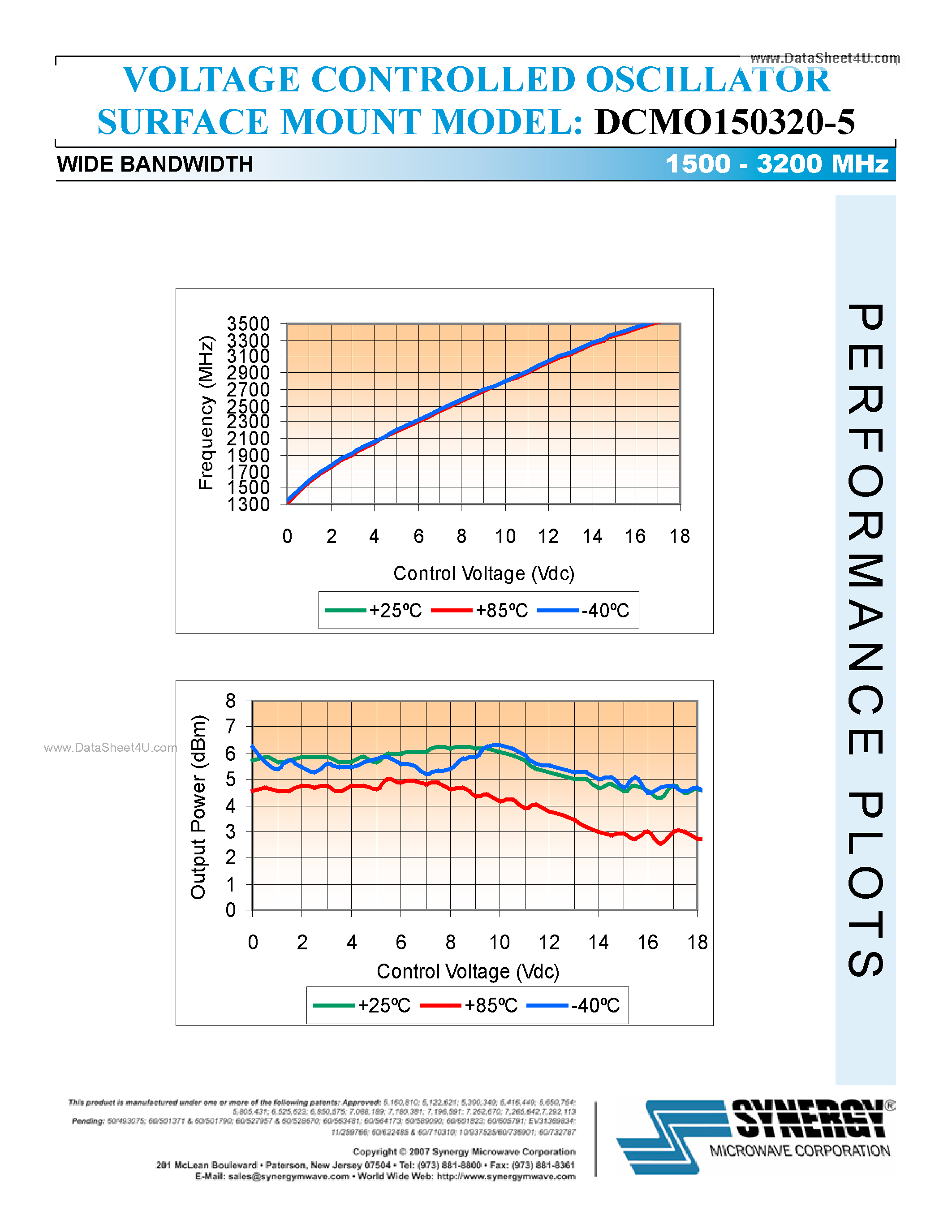 Datasheet DCMO150320-5 - VOLTAGE CONTROLLED OSCILLATOR page 2