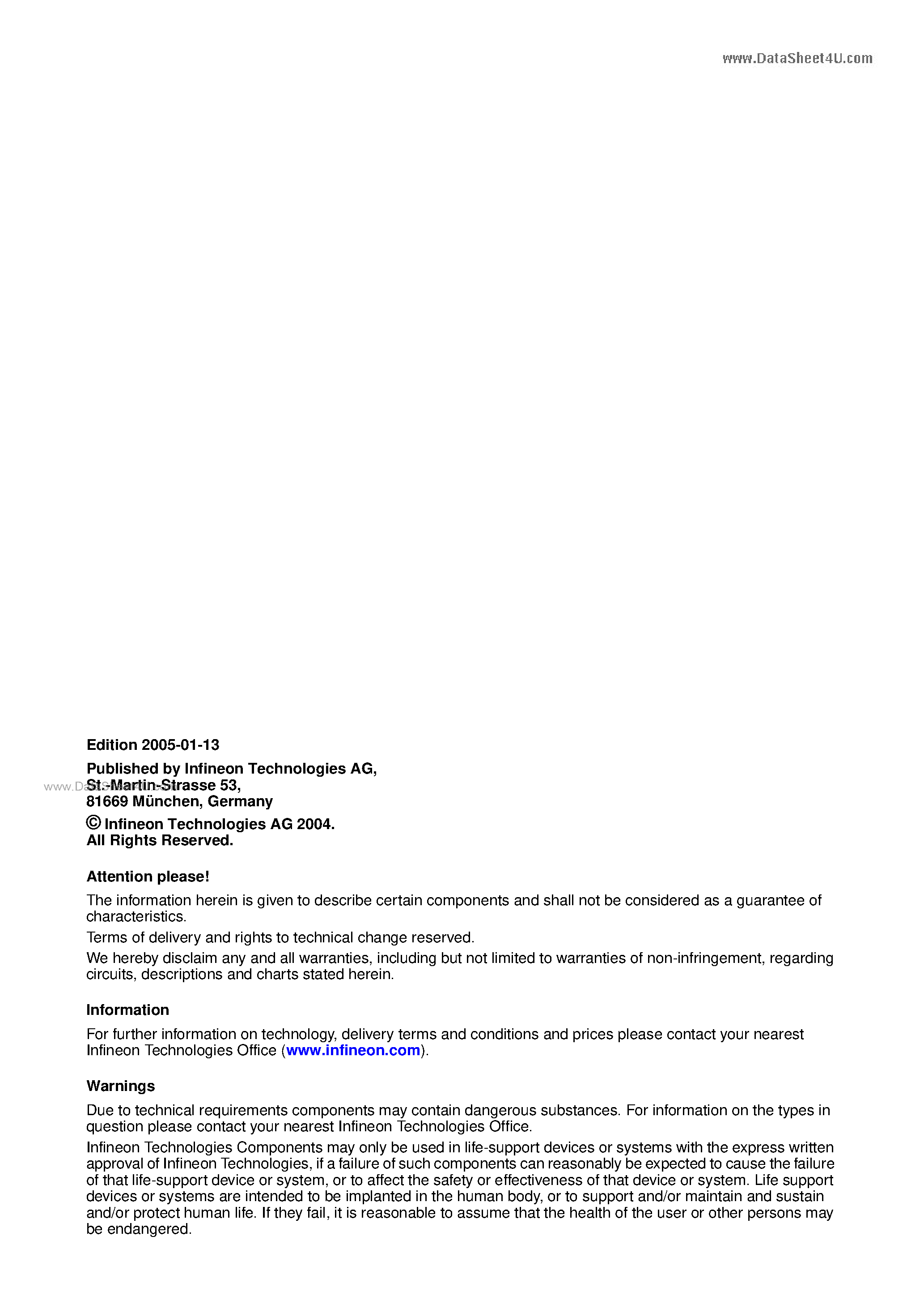 Datasheet TLE6258-2 - LIN Transceiver page 2