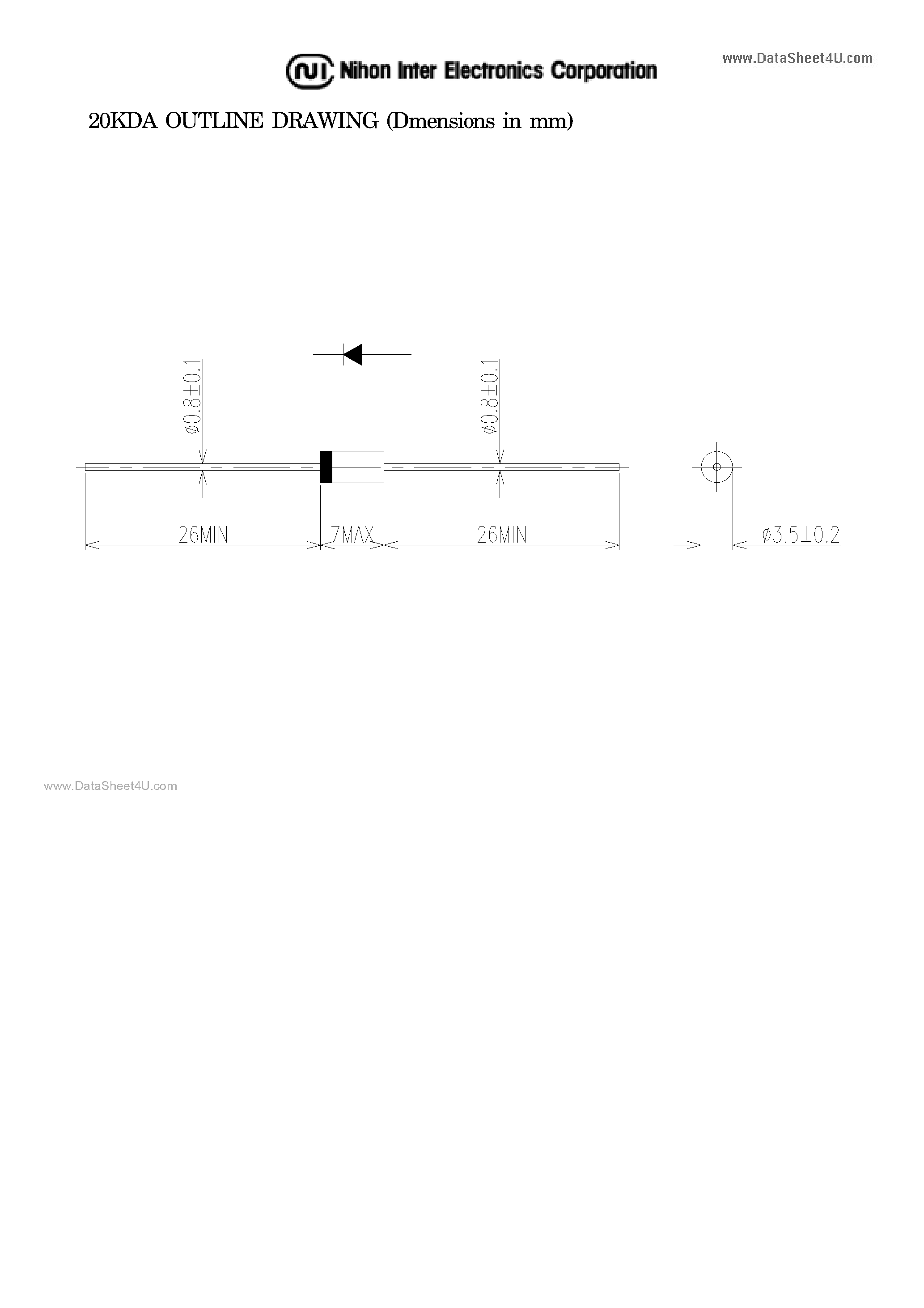 Datasheet 20KDA40 page 2 Datasheet 20KDA40 - DIODE page 2