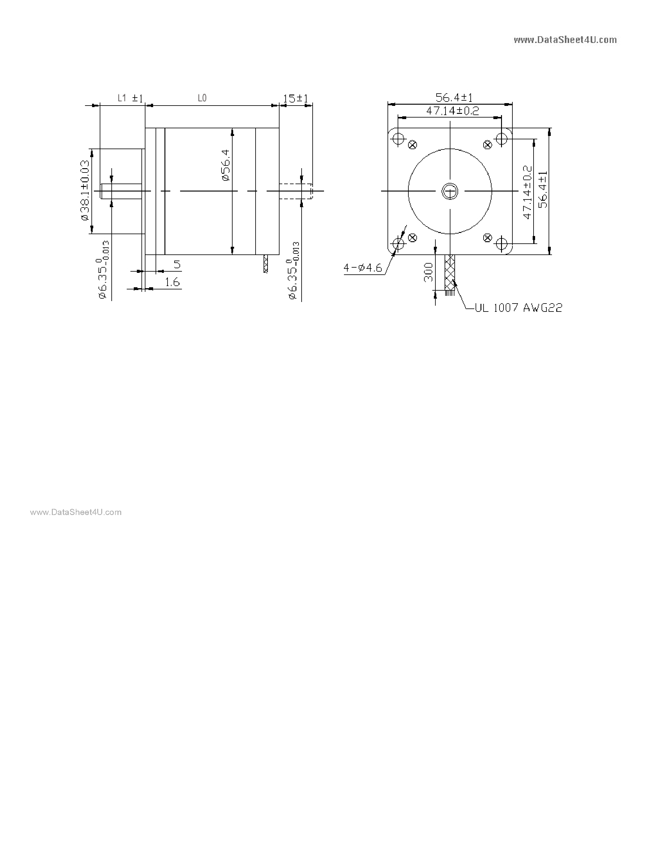 Даташит 57BYGH006 - HYBRID STEP MOTOR страница 2