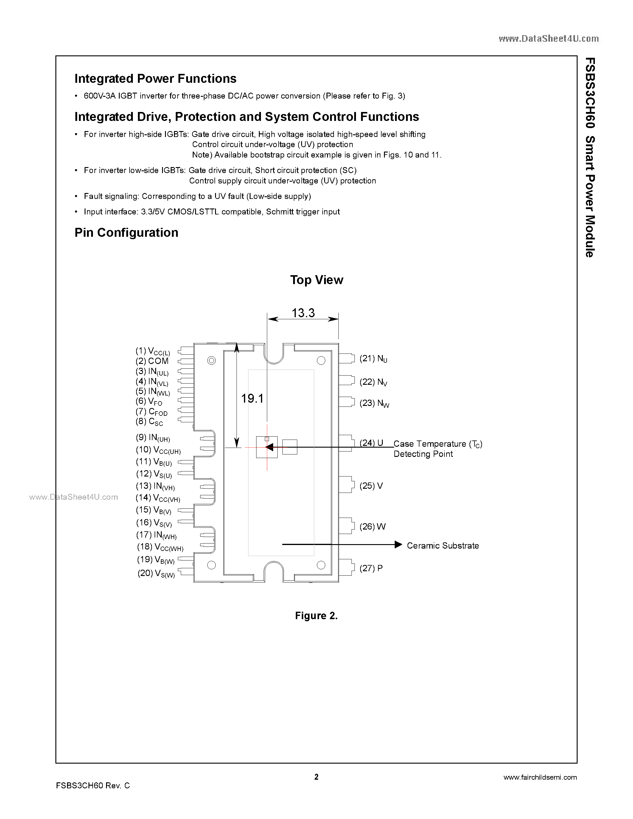 Datasheet FSBS3CH60 - Smart Power Module page 2
