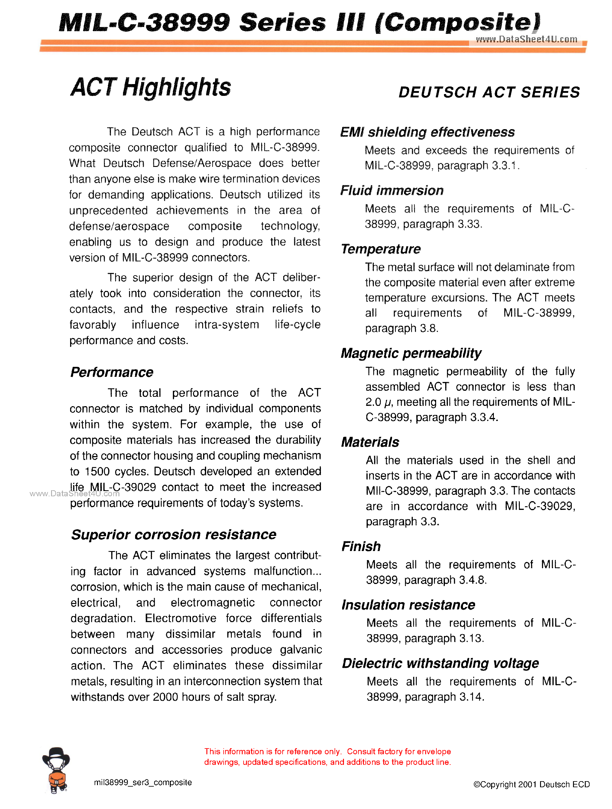 Даташит MIL-C-38999(S3) - AMPI страница 2