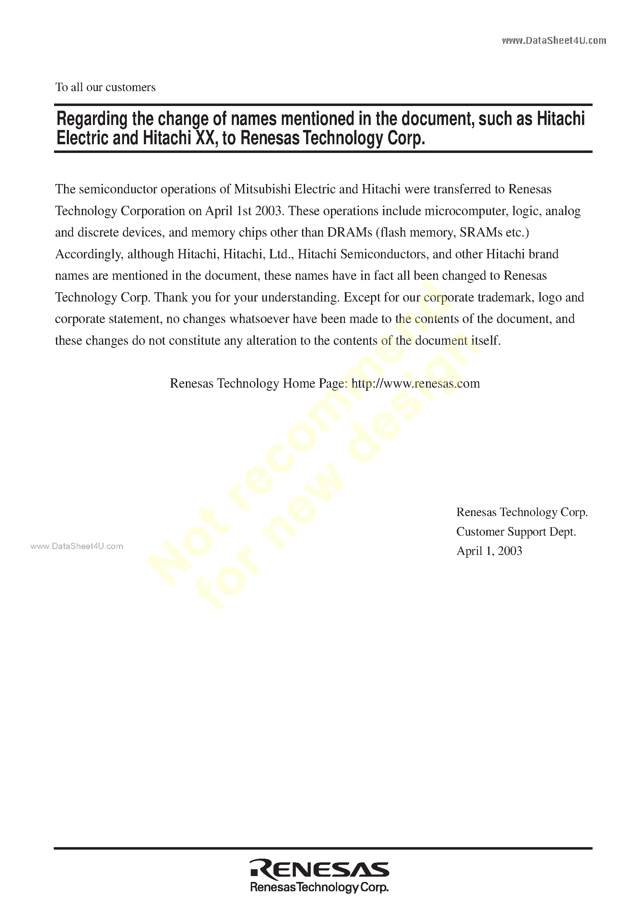 Даташит HD74CBTS16212A - 24-bit FET Bus-Exchange Switches страница 1