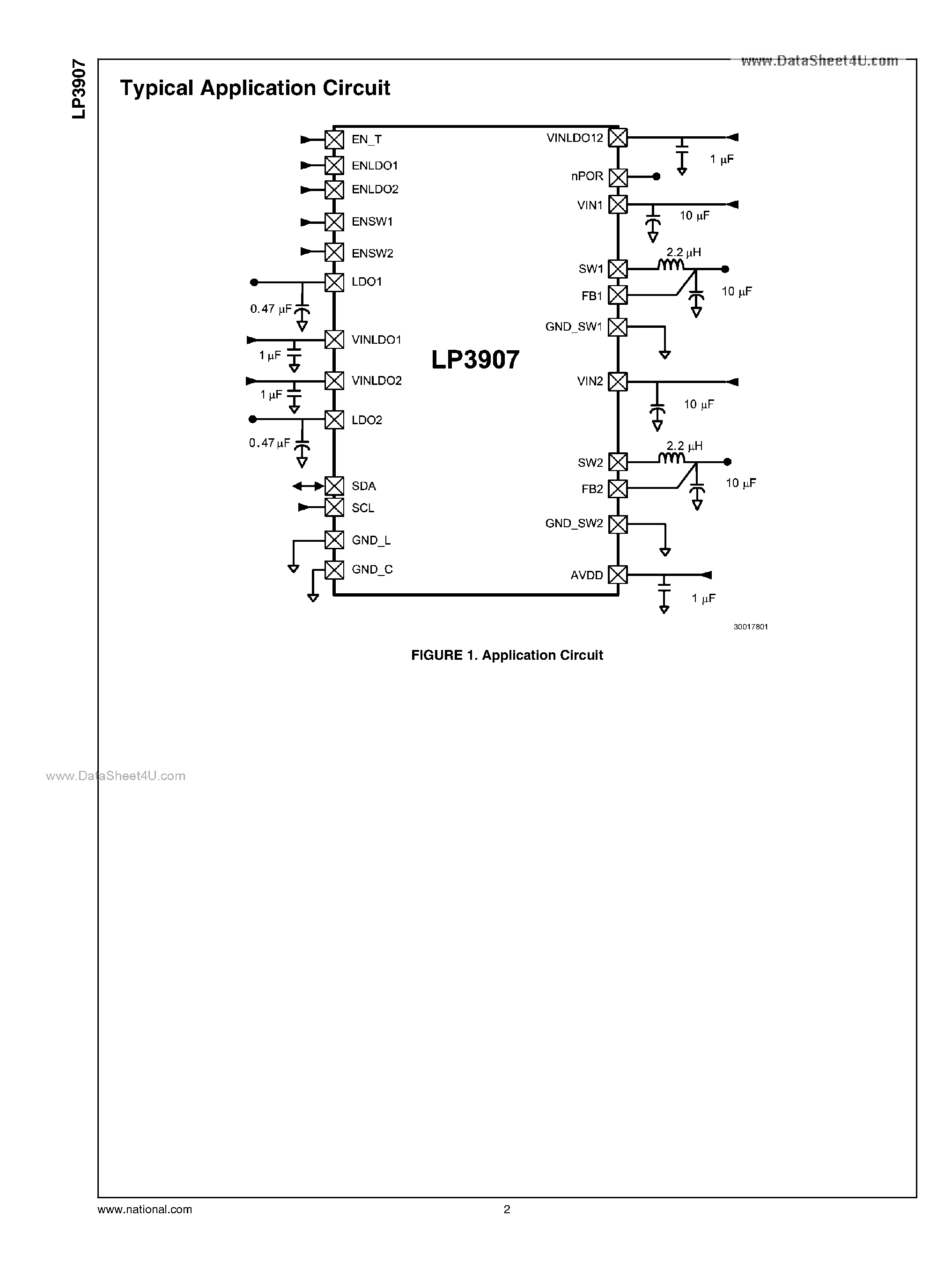 Datasheet LP3907 - Dual High-Current Step-Down DC/DC and Dual Linear Regulator page 2