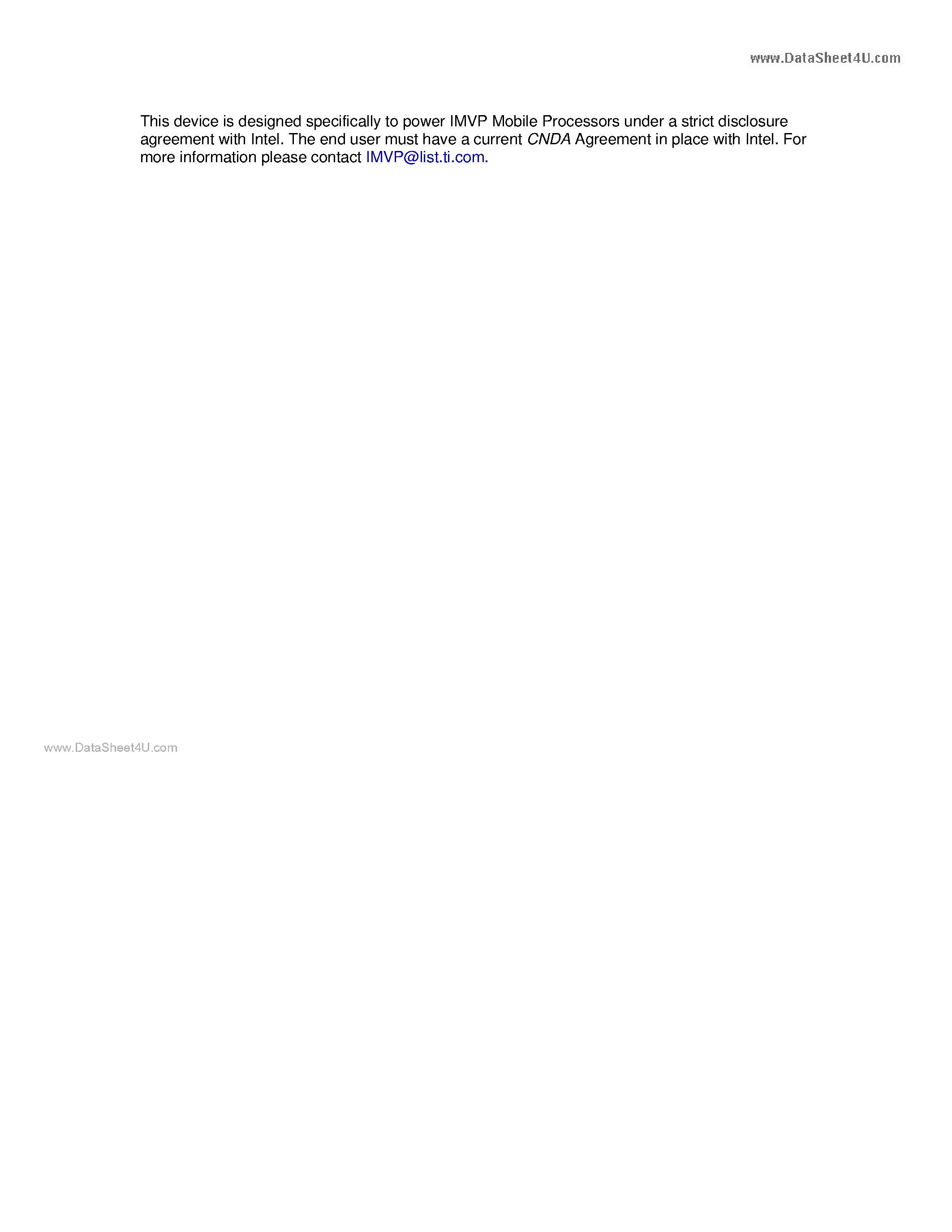 Datasheet TPS51610 - Step-Down Controller page 1