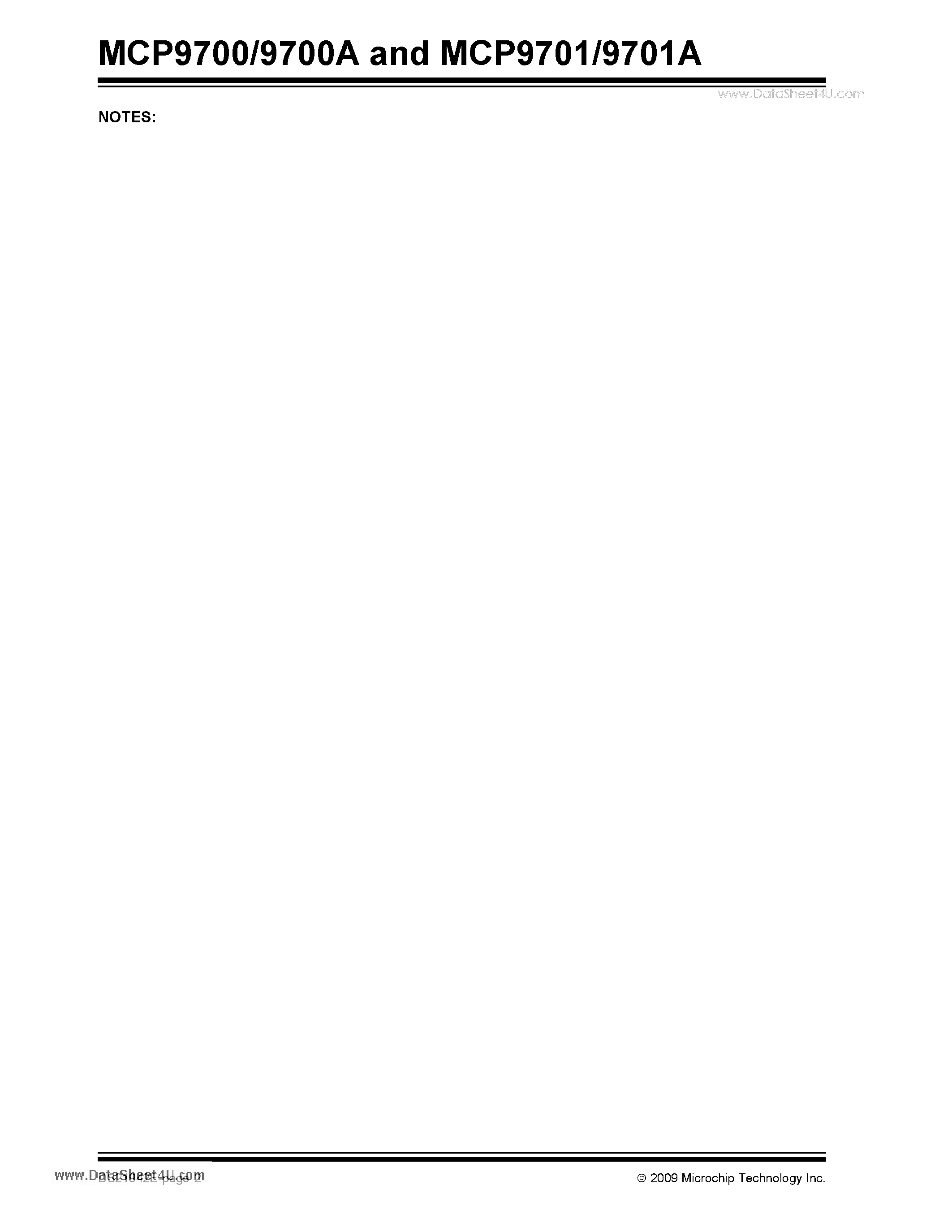 Даташит MCP9700A - (MCP9700A / MCP9701A) Low-Power Linear Active Thermistor ICs страница 2