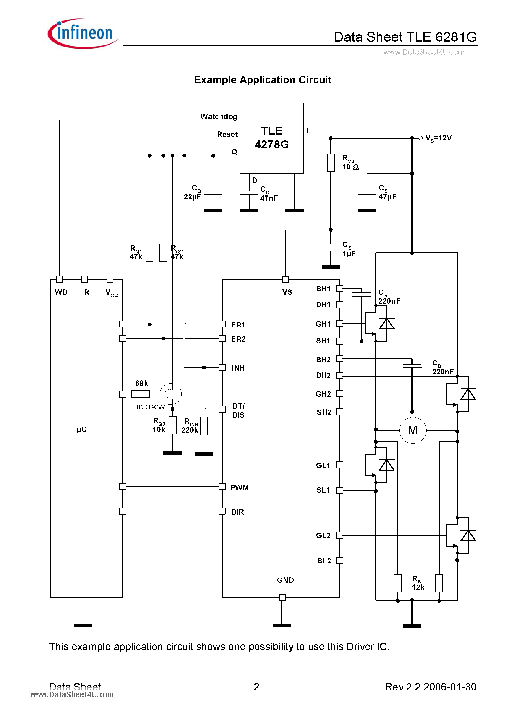 Даташит на микросхему TLE6281G страница 2 Даташит TLE6281G - H-Bridge Driver IC страница 2