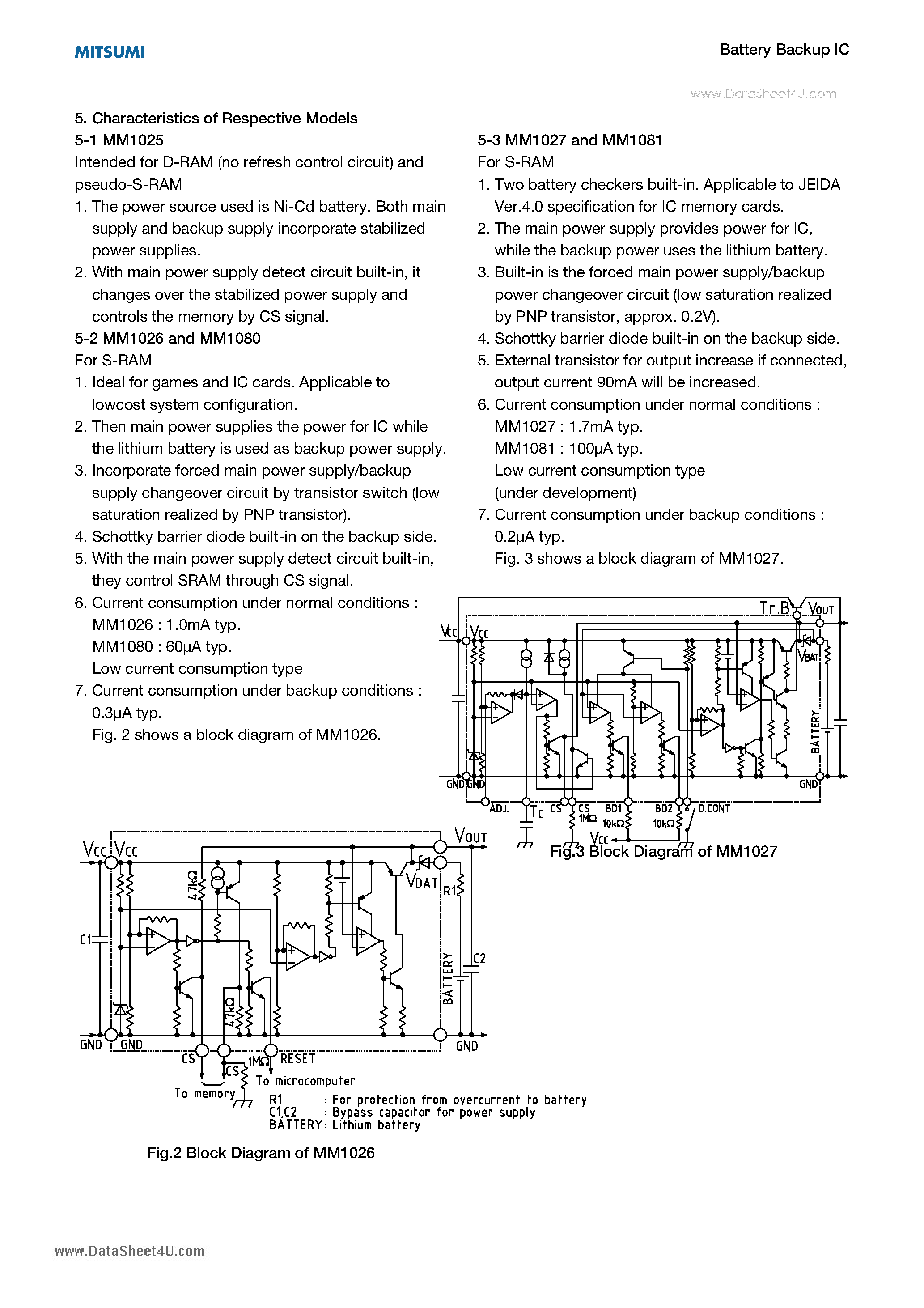 Datasheet PST518 - (PST5xx) Battery Backup IC page 2