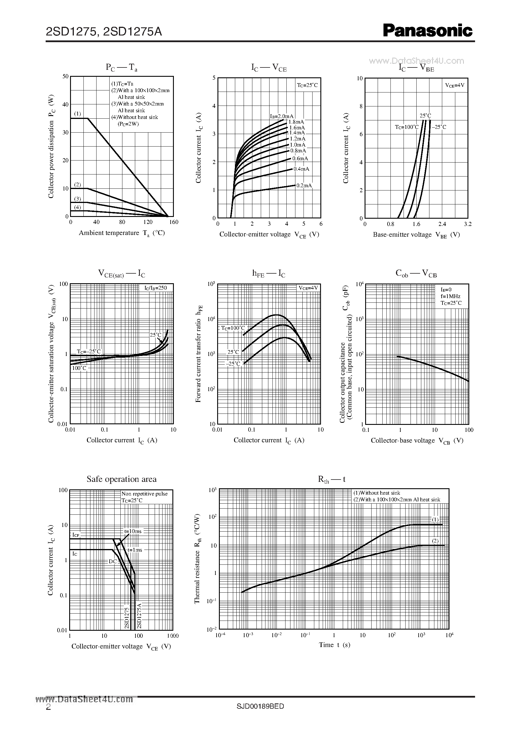 Datasheet D1275A page 2 Datasheet D1275A - Search -----> 2SD1275A page 2