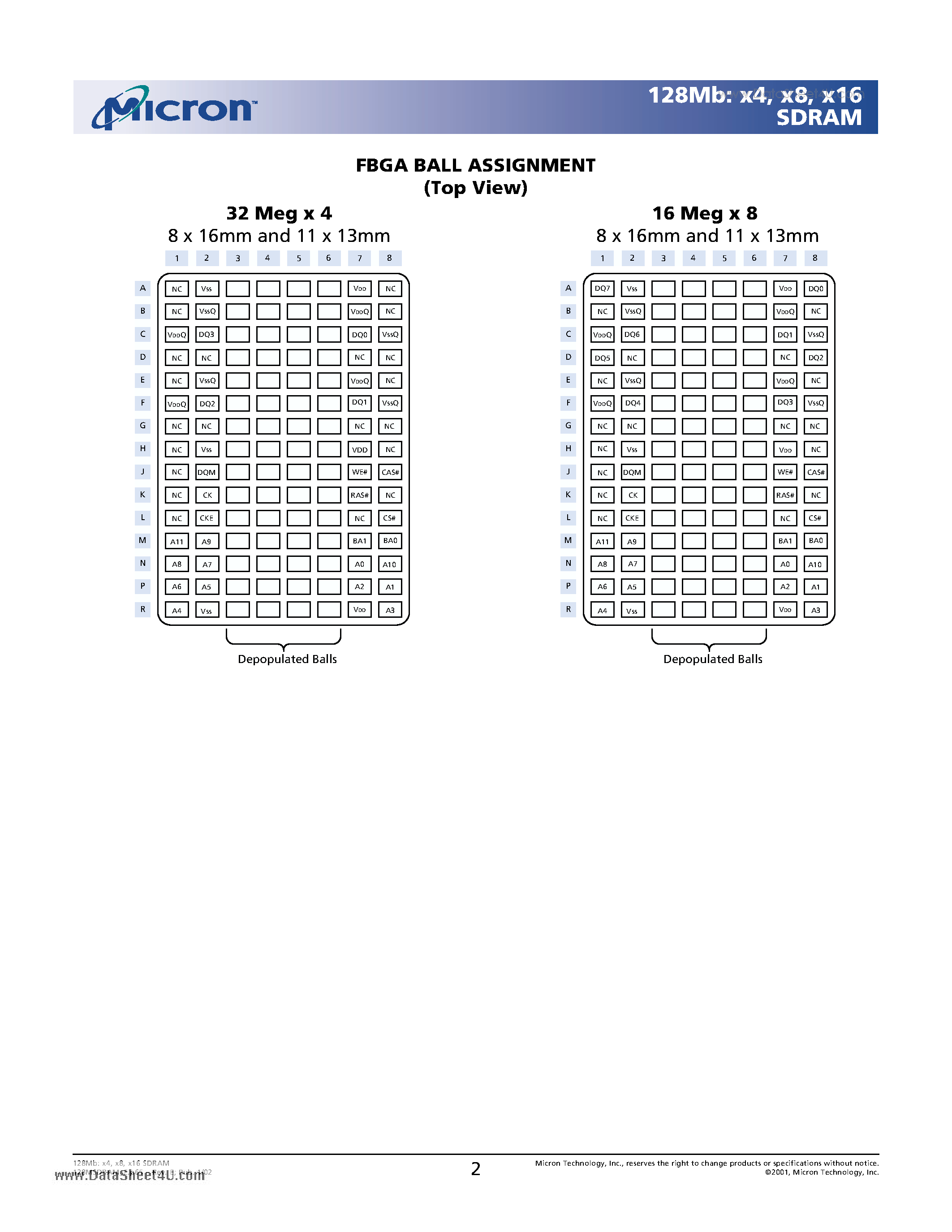 Даташит на микросхему 48LC8M16A2 страница 2 Даташит 48LC8M16A2 - Search -----> MT48LC8M16A2 страница 2