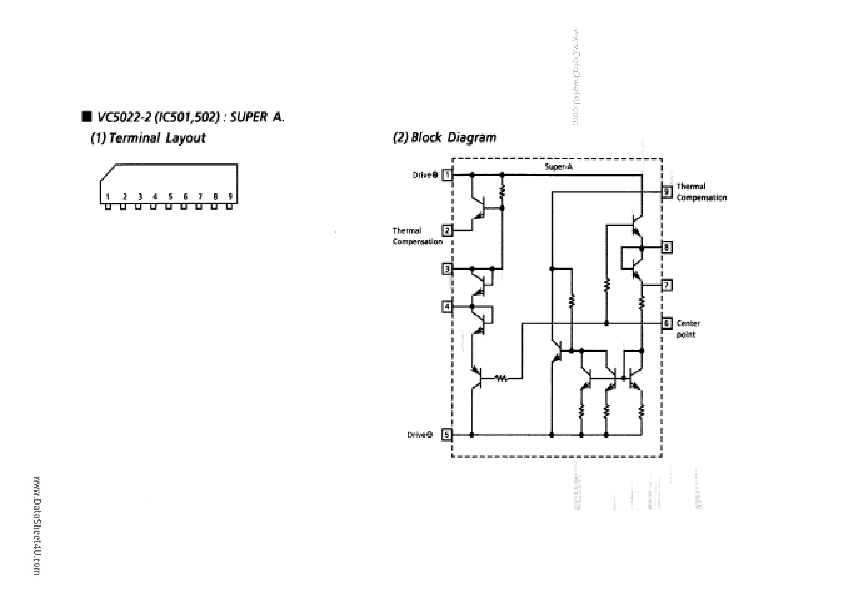 Даташит на микросхему VC5022-2 страница 1 Даташит VC5022-2 - VC5022-2 страница 1