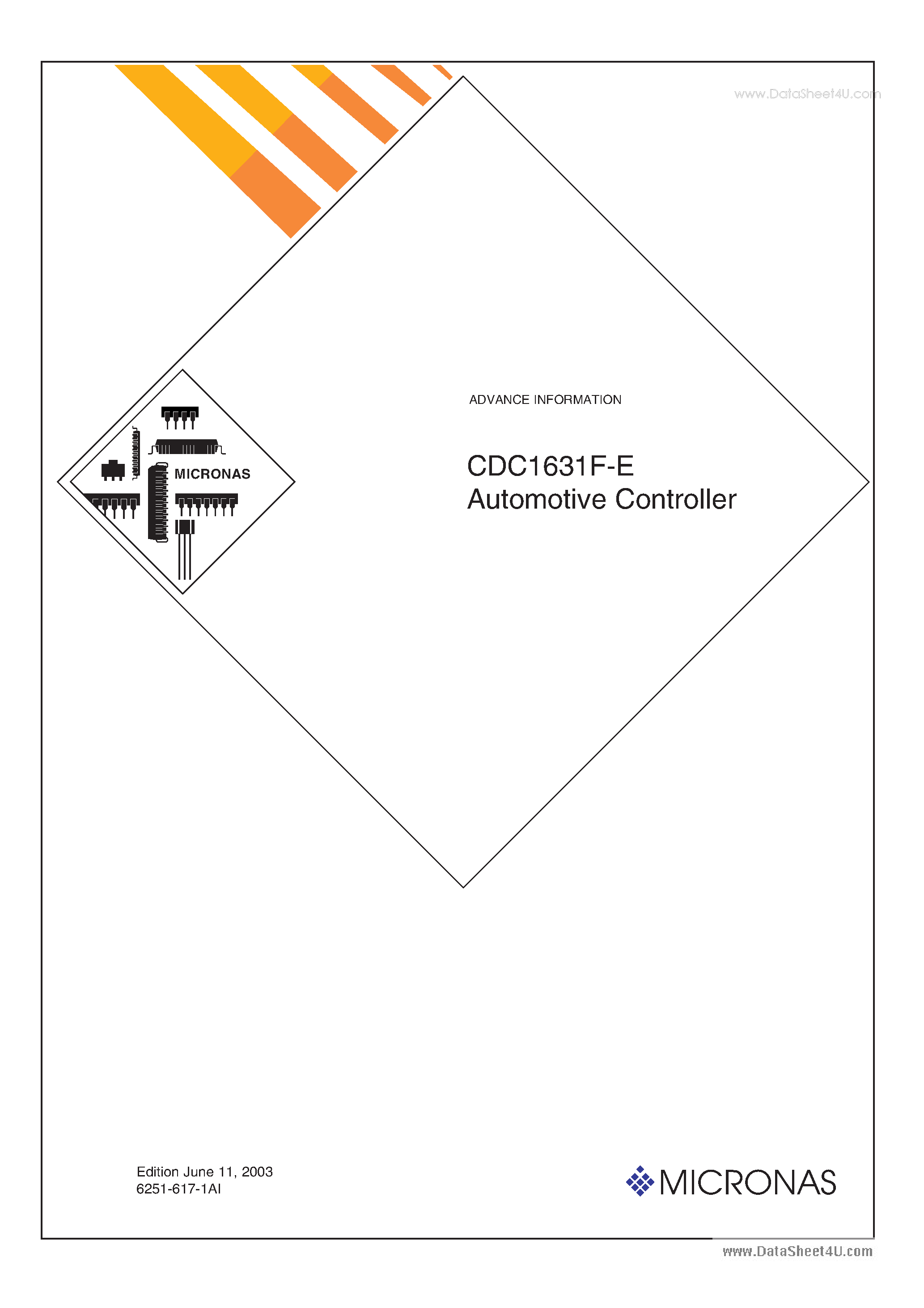 Datasheet CDC1631F-E - Automotive Controller page 1