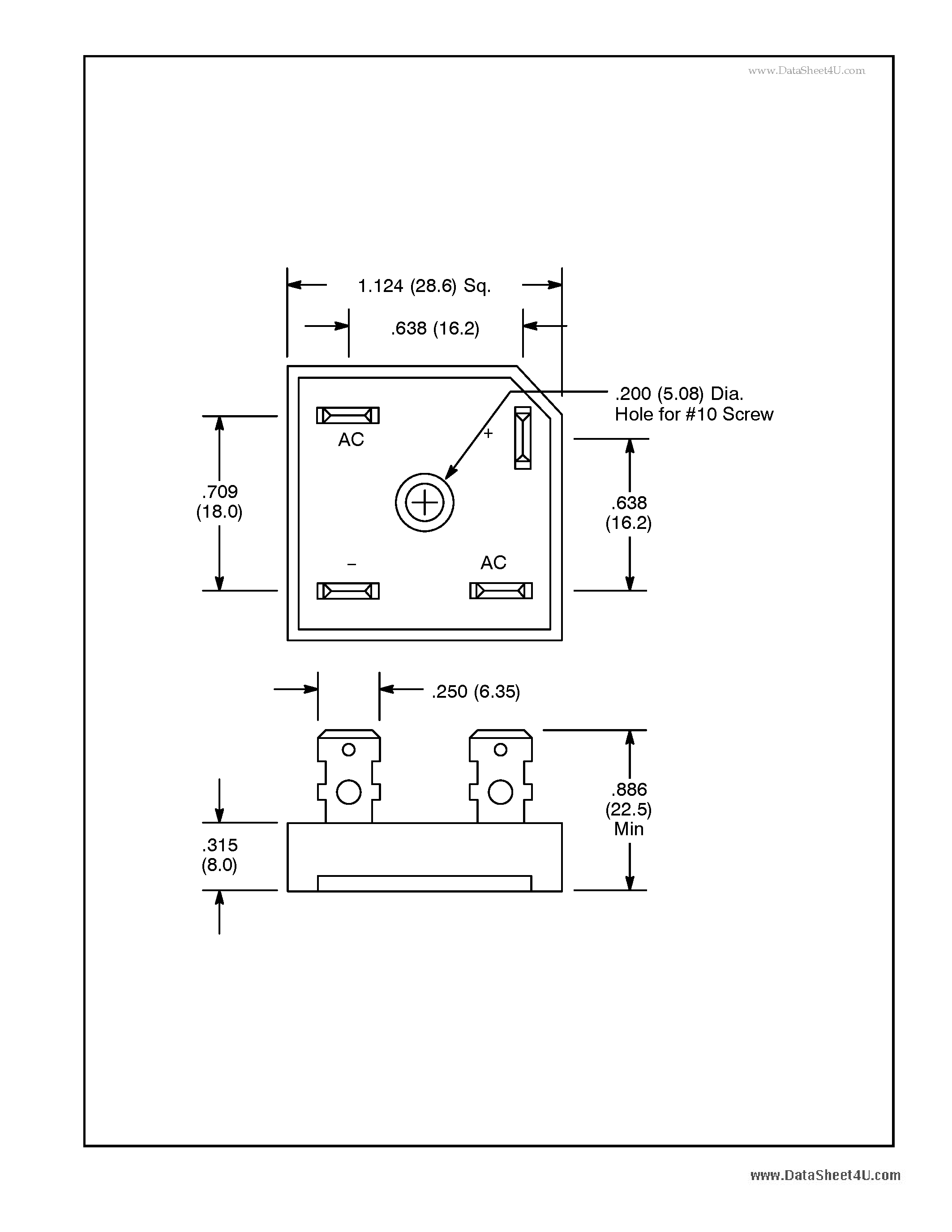 Даташит NTE53016 - Silicon Bridge Rectifier страница 2