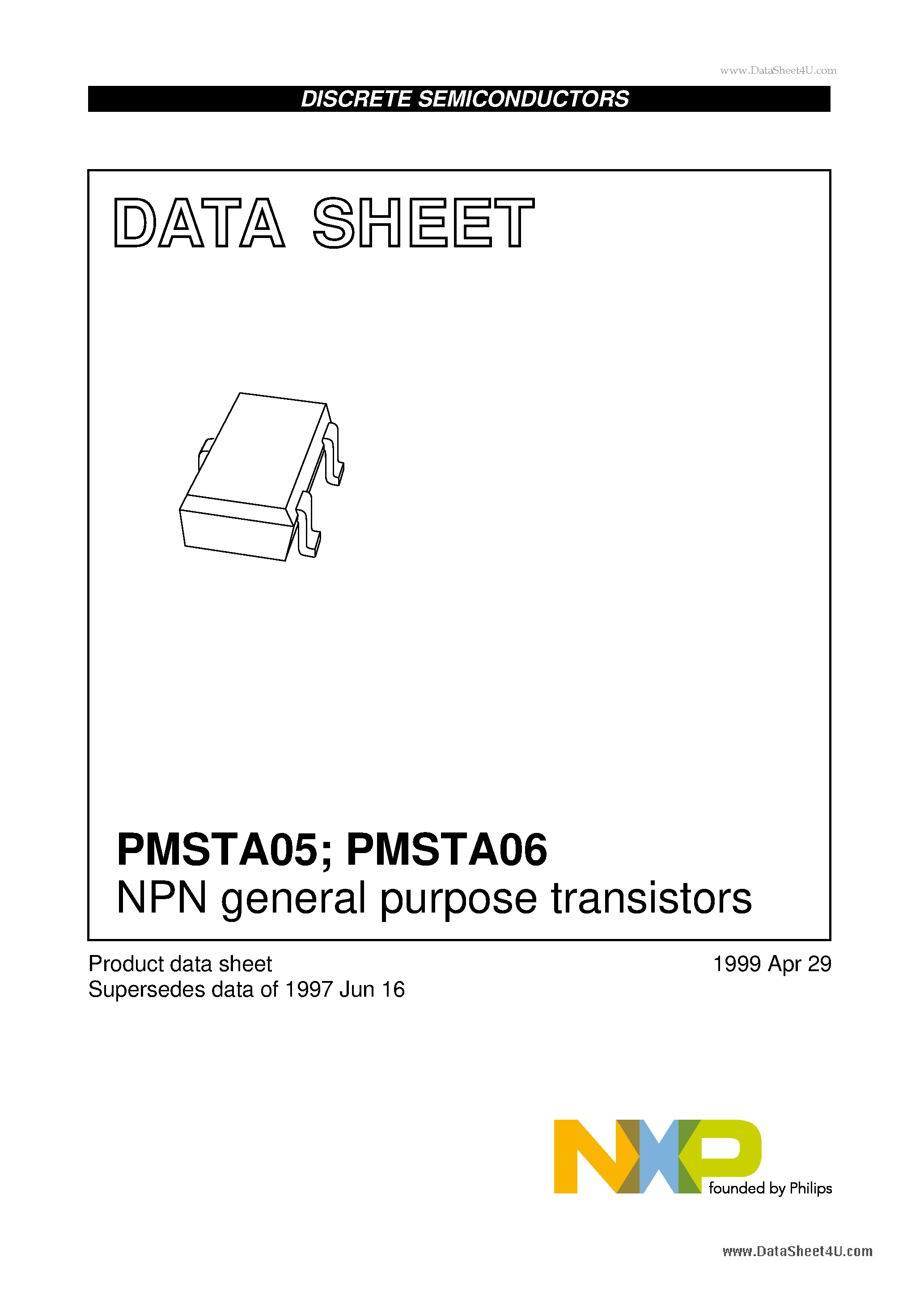 Datasheet PMATA06 - NPN general purpose transistors page 1