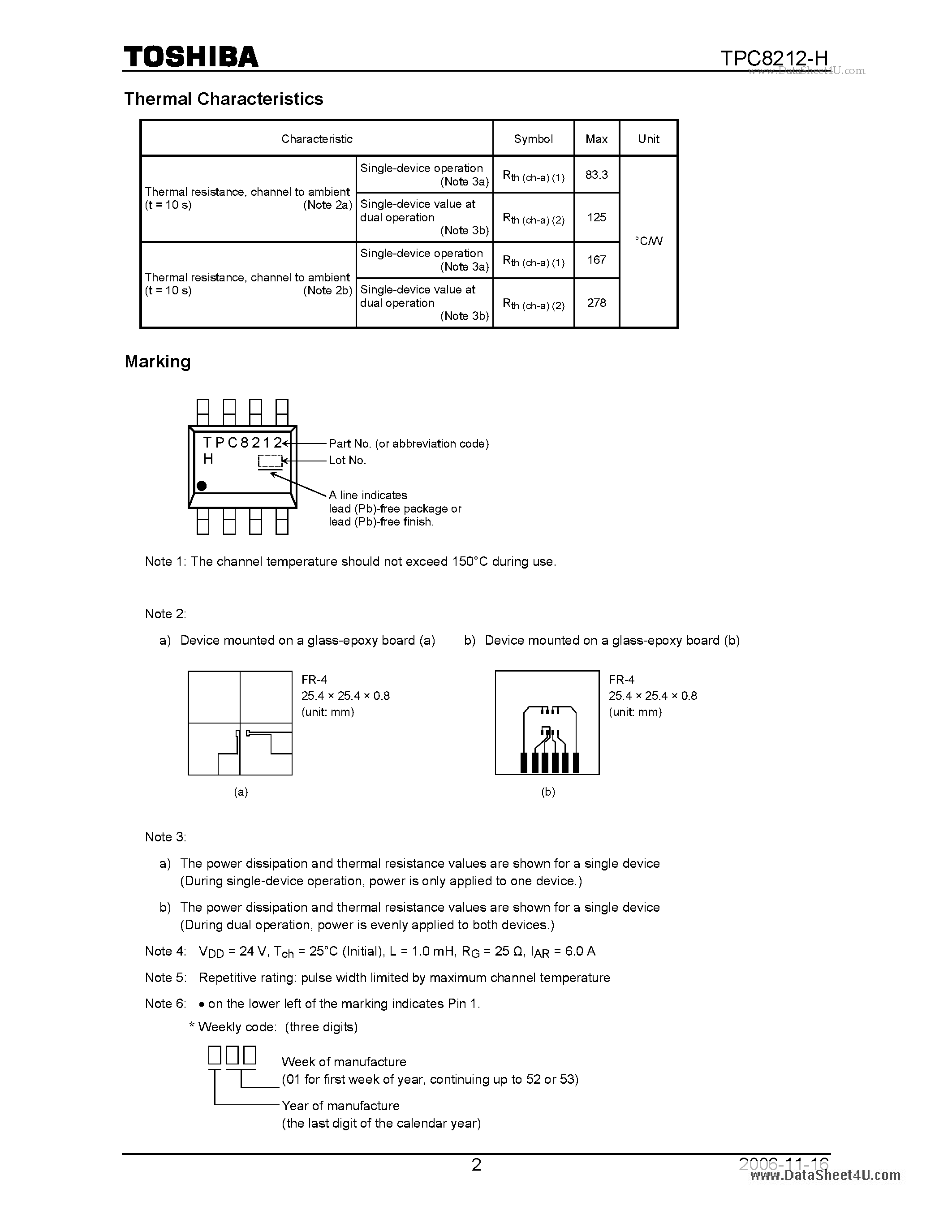 Datasheet TPC8212-H - High-Efficiency DC/DC Converter Applications page 2