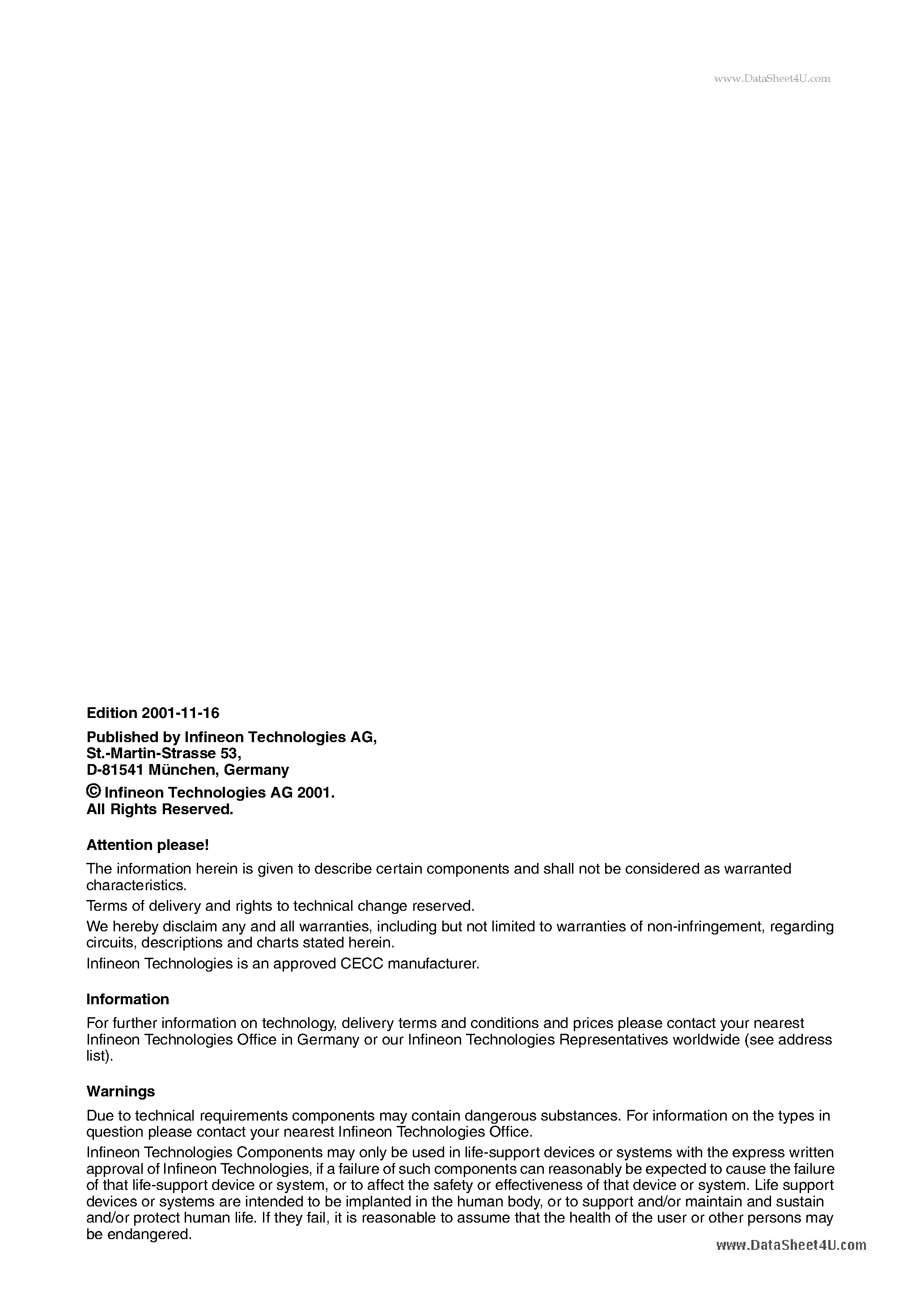 Datasheet PEF20451 - (PEF2x471) Switching IC page 2