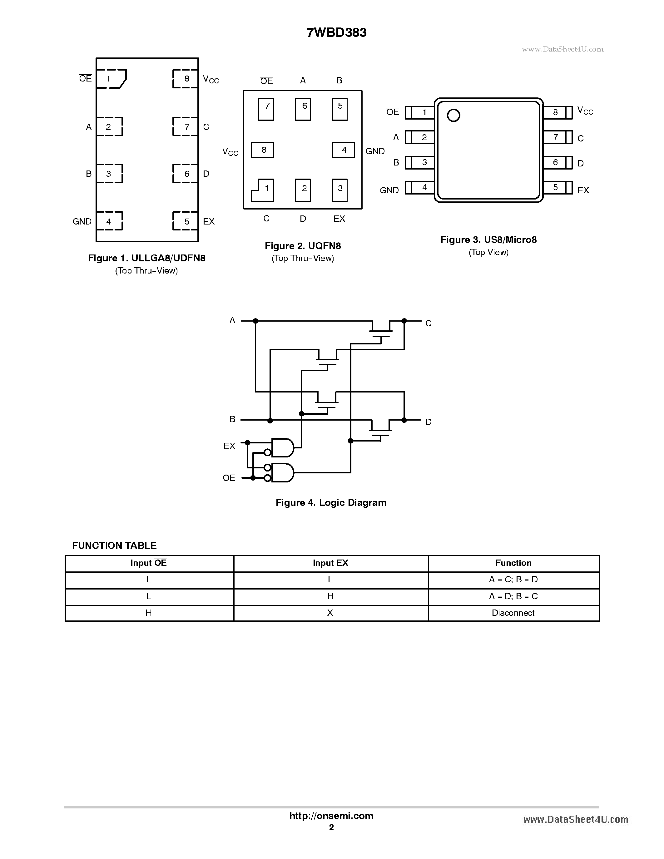 Даташит 7WBD383 - Translating Bus Exchange Switch страница 2