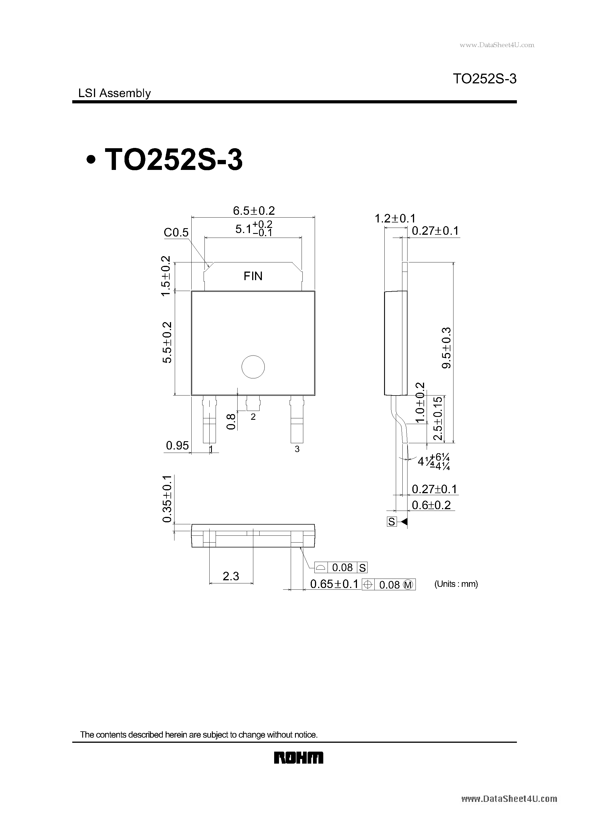Datasheet TO252S-3 - LSI Assembly page 1